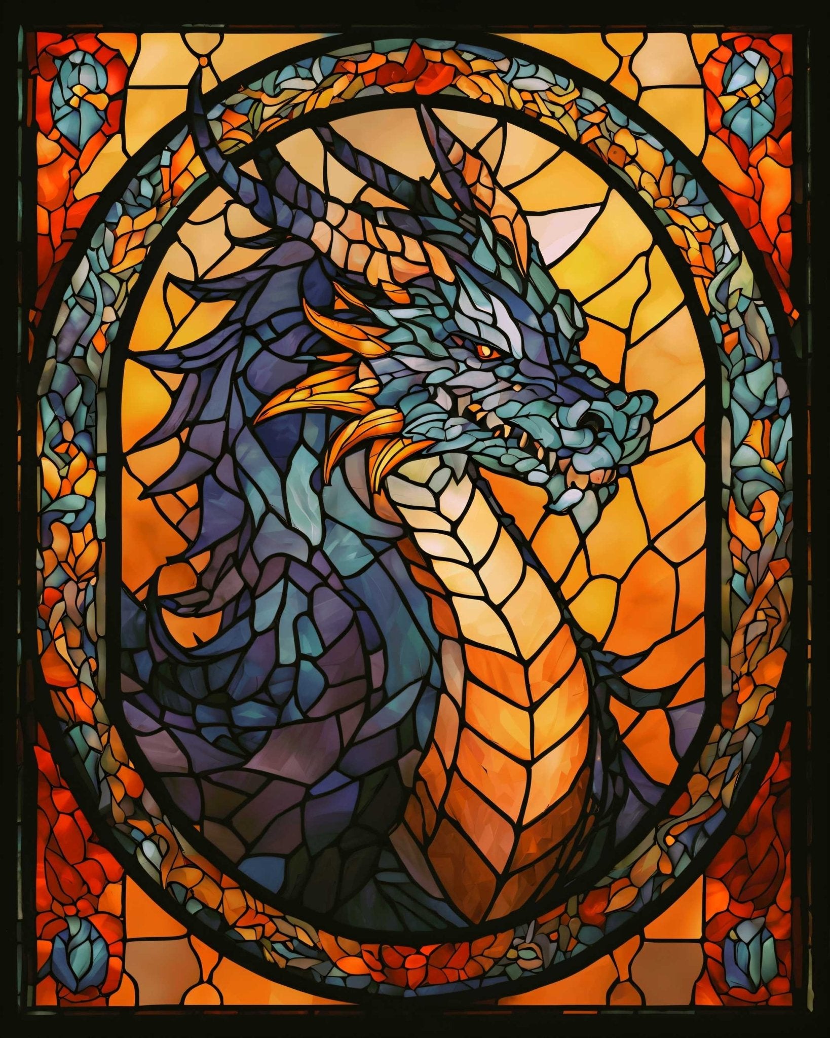 Ancient blue wyrm - Poster - Ever colorful