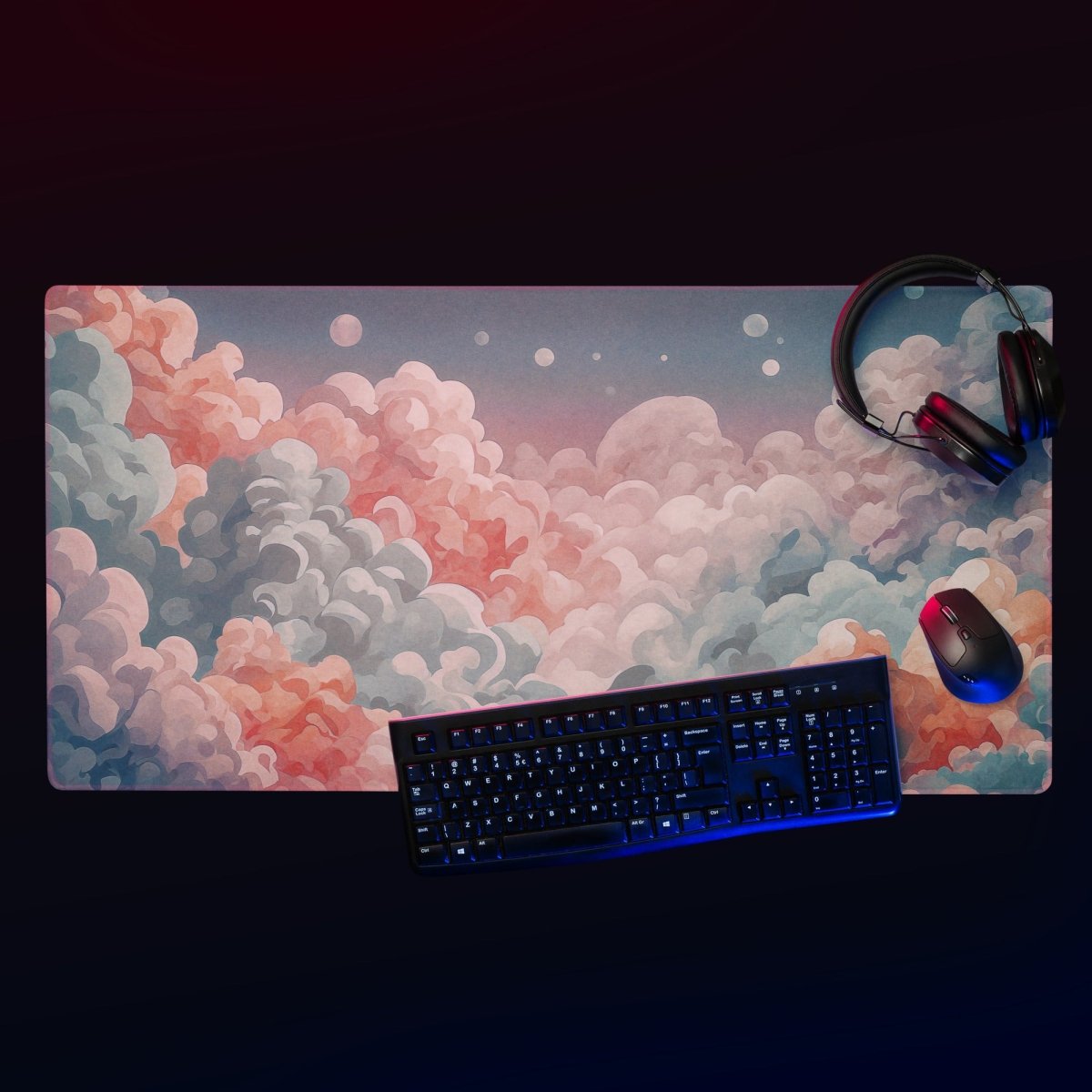 Aurora cloudscape - Gaming Mouse Pad - Ever colorful