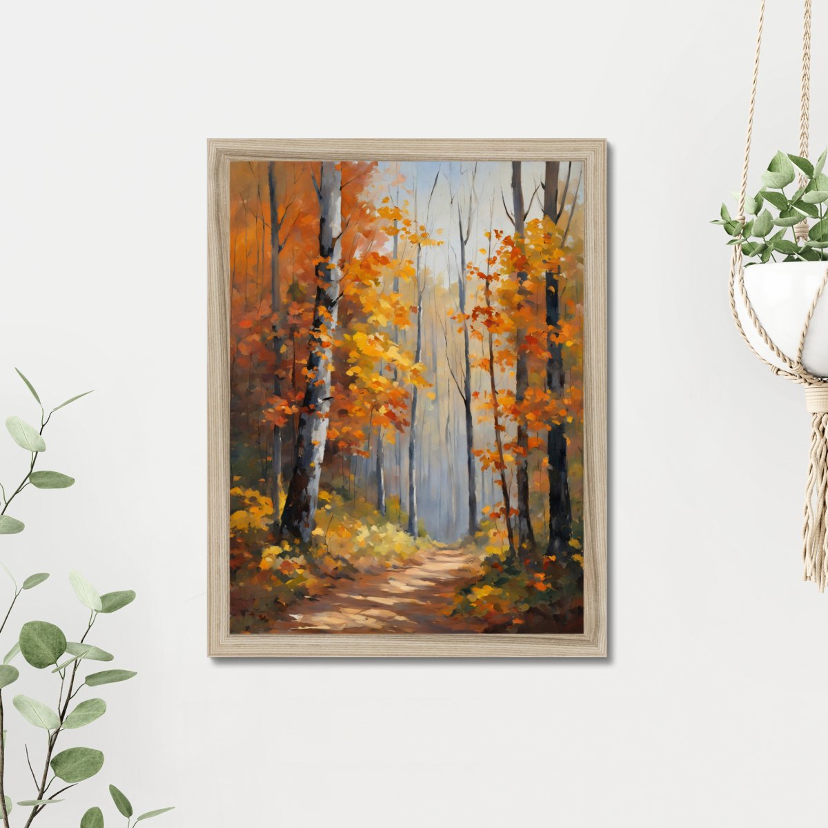 Autumn forest path - Art print - Poster - Ever colorful