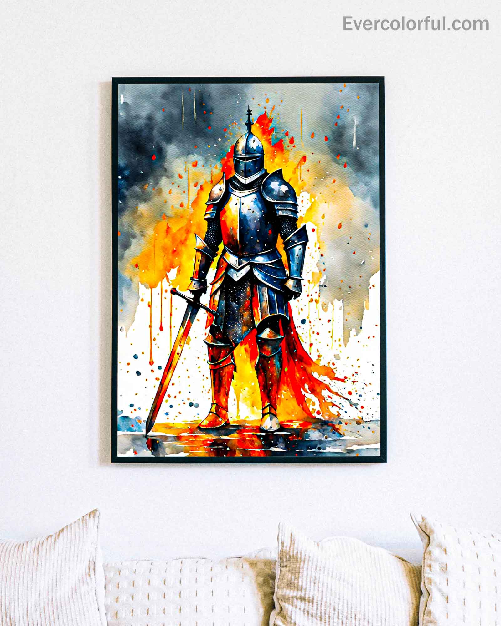 Blazing knight - Poster - Ever colorful