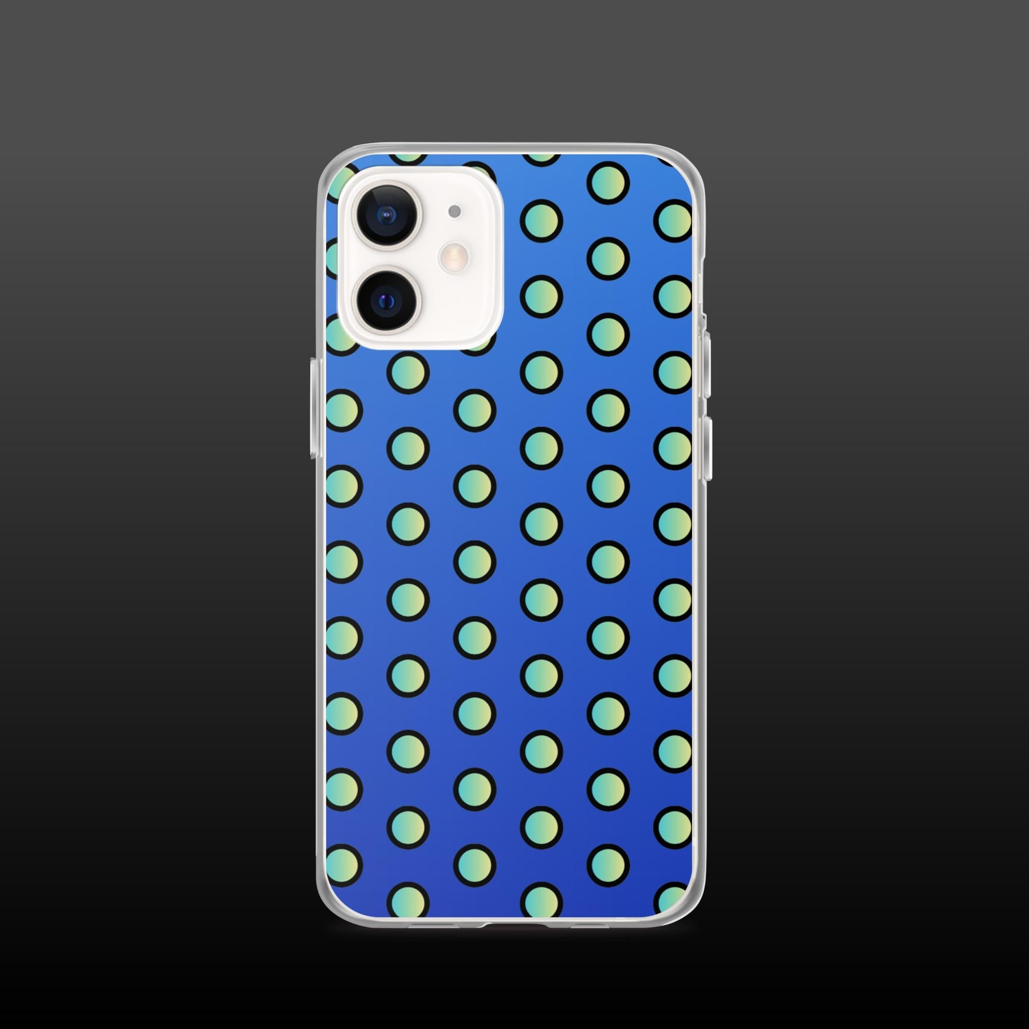 "Blue drops pattern" clear iphone case - Clear iphone case - Ever colorful