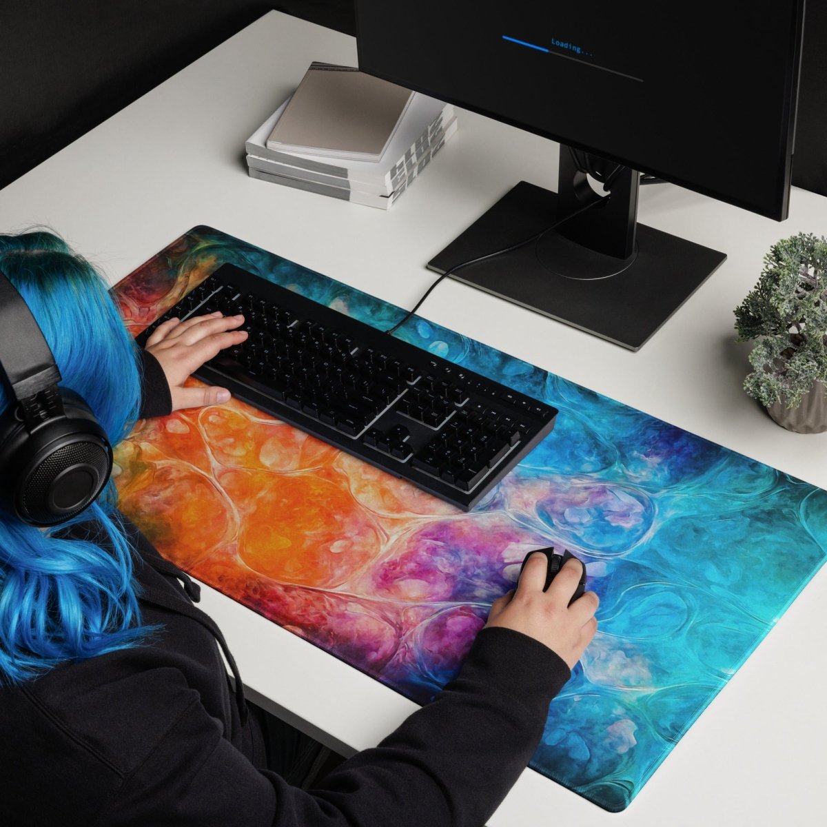 Boiling lava flow - Gaming mouse pad - Ever colorful