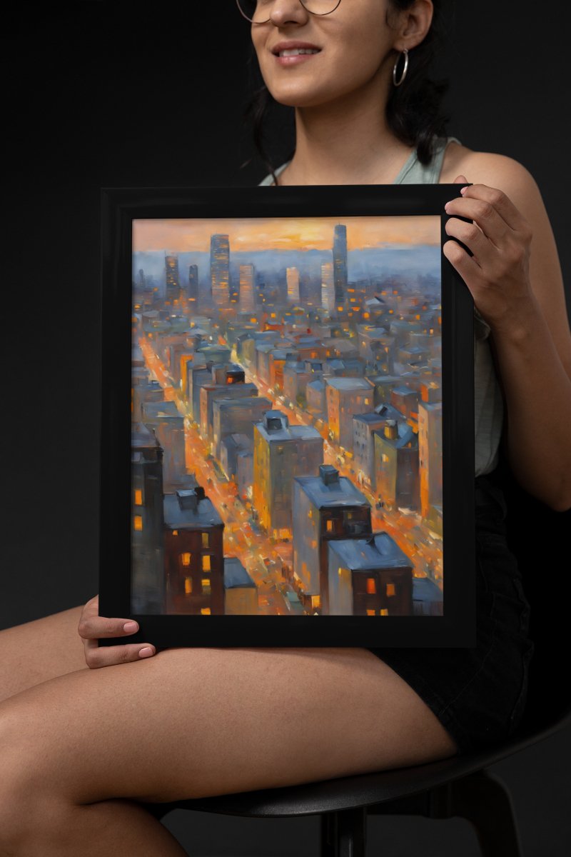 Boston rooftops - Art print - Poster - Ever colorful