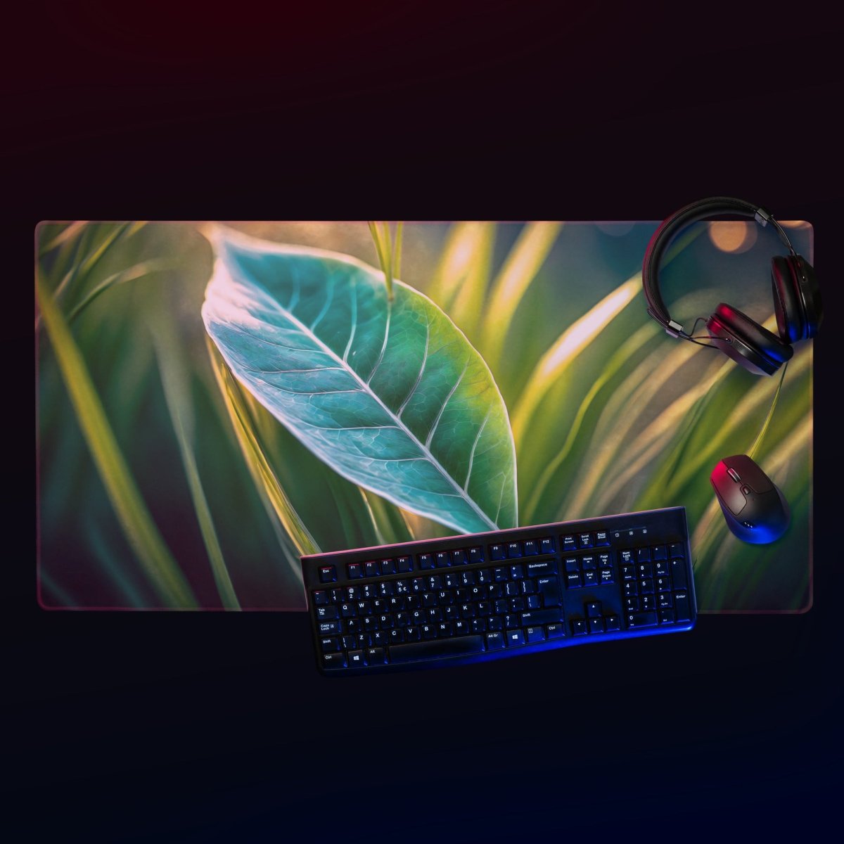Botanical leaf - Gaming mouse pad - Ever colorful