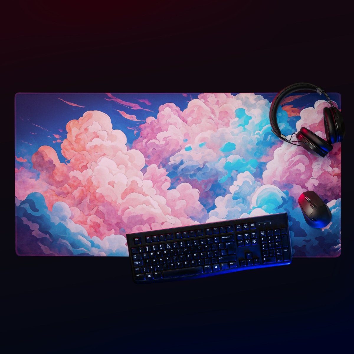 Bright clouds escape - Gaming mouse pad - Ever colorful