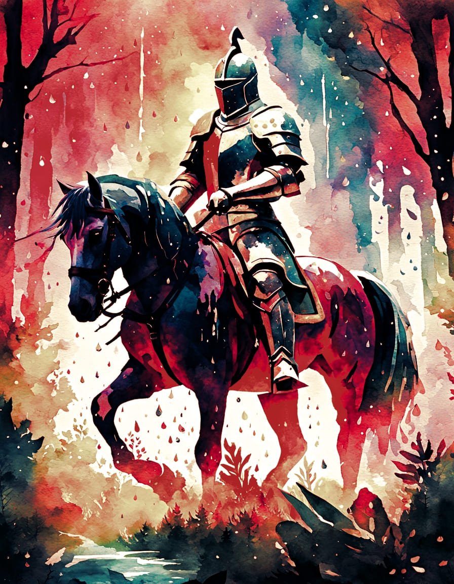 Cherry knight - Poster - Ever colorful