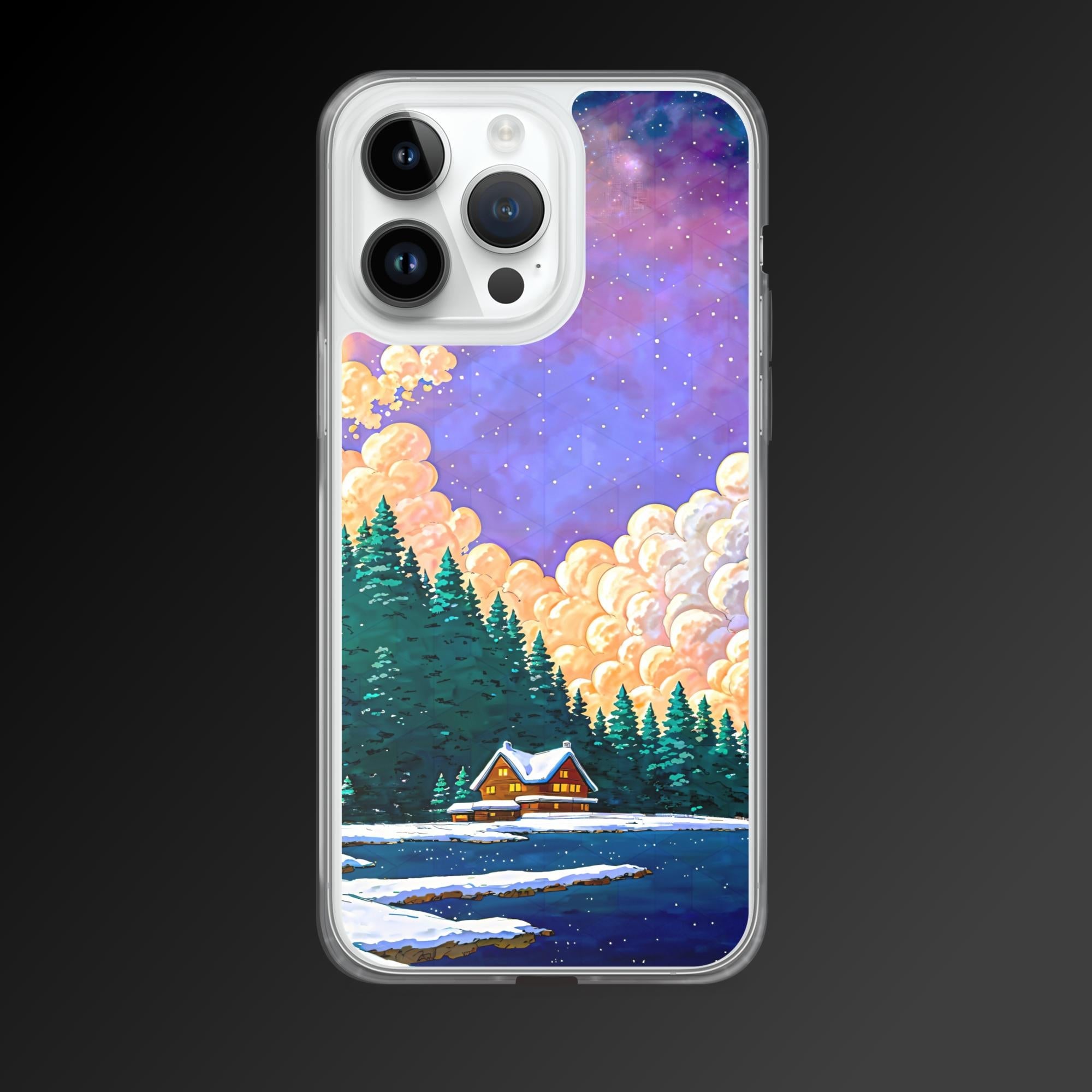 "Chilly cabin" clear iphone case - Clear iphone case - Ever colorful