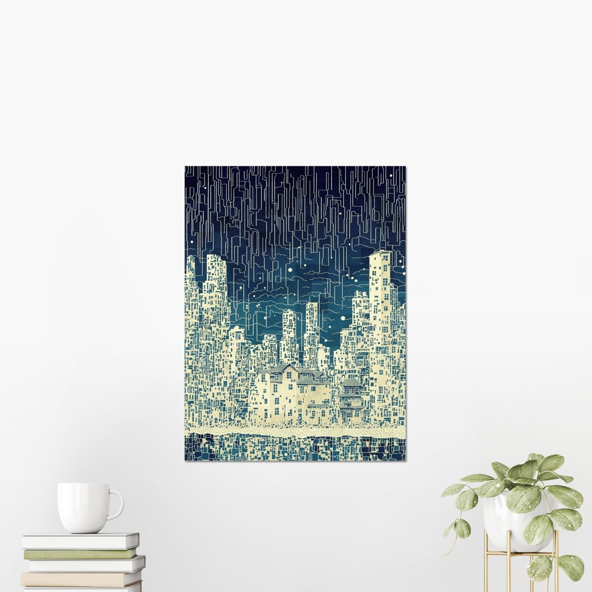 City lines - Art print - Poster - Ever colorful