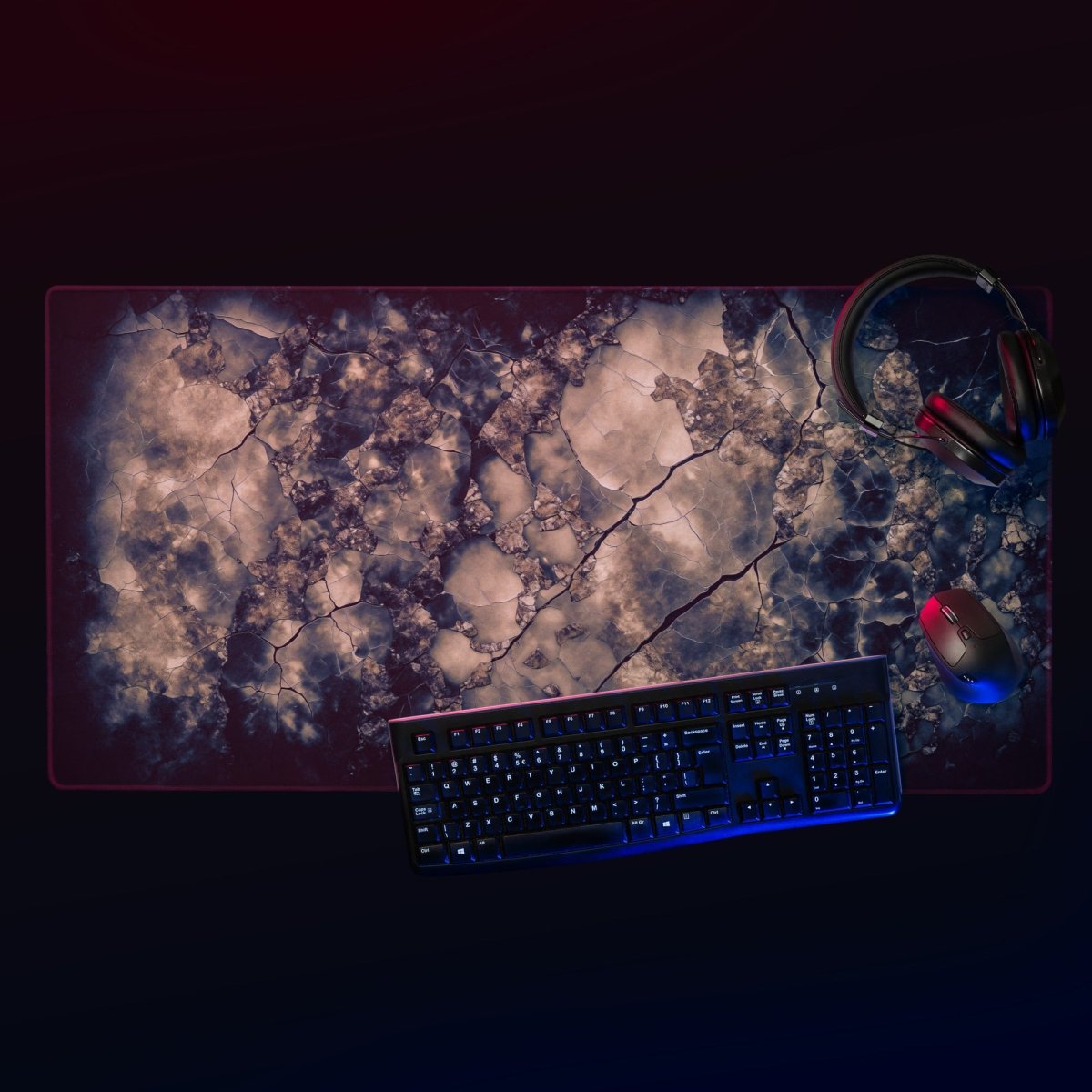 Crystalized earth - Gaming mouse pad - Ever colorful