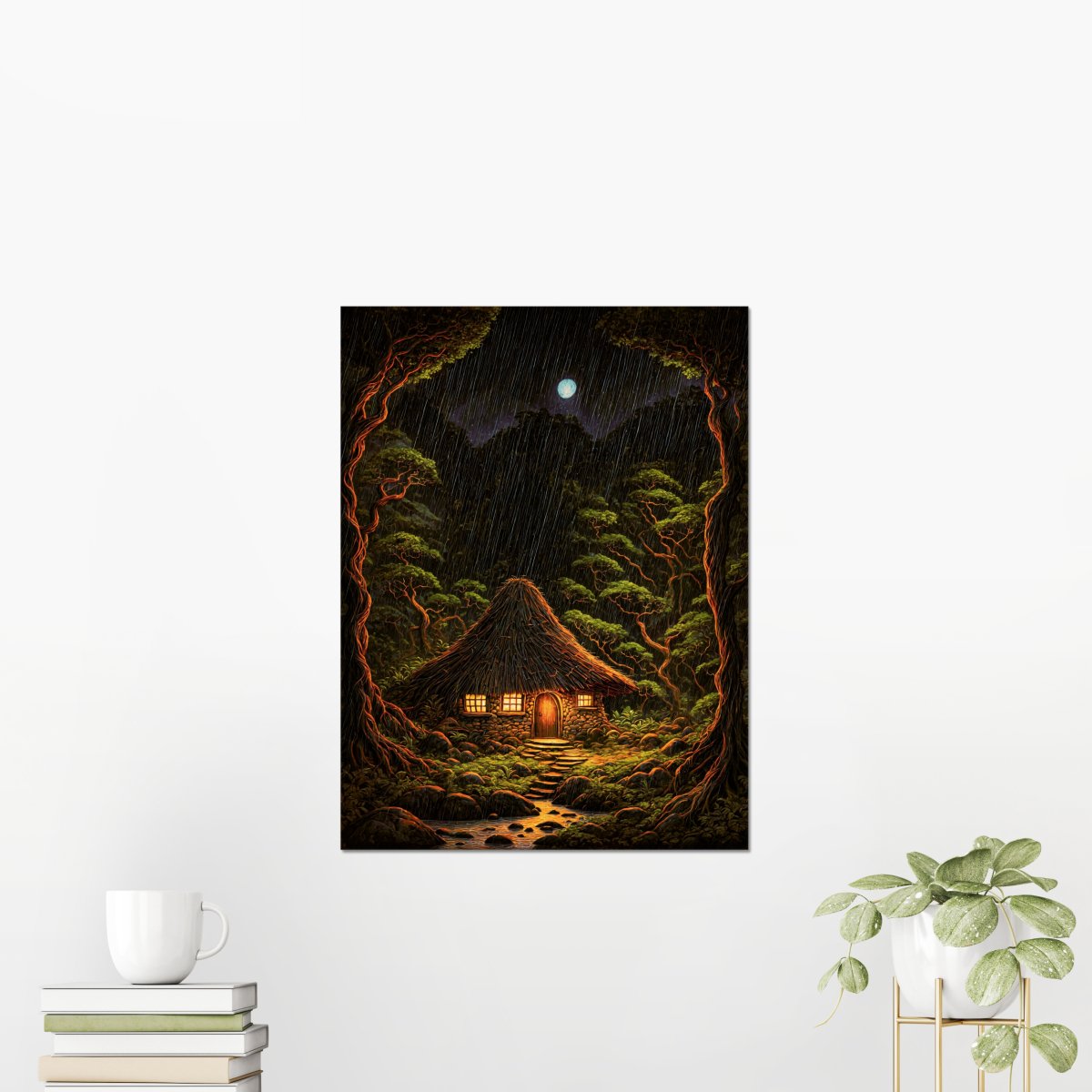 Dark roots isle - Art print - Poster - Ever colorful