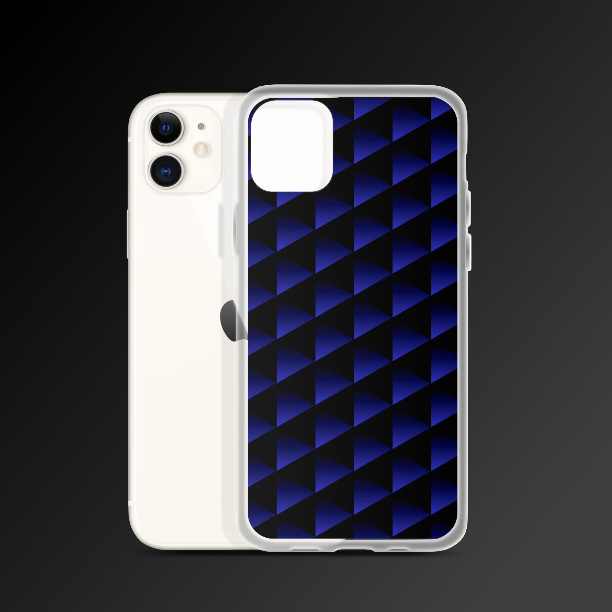 "Dark triangles pattern" clear iphone case - Clear iphone case - Ever colorful