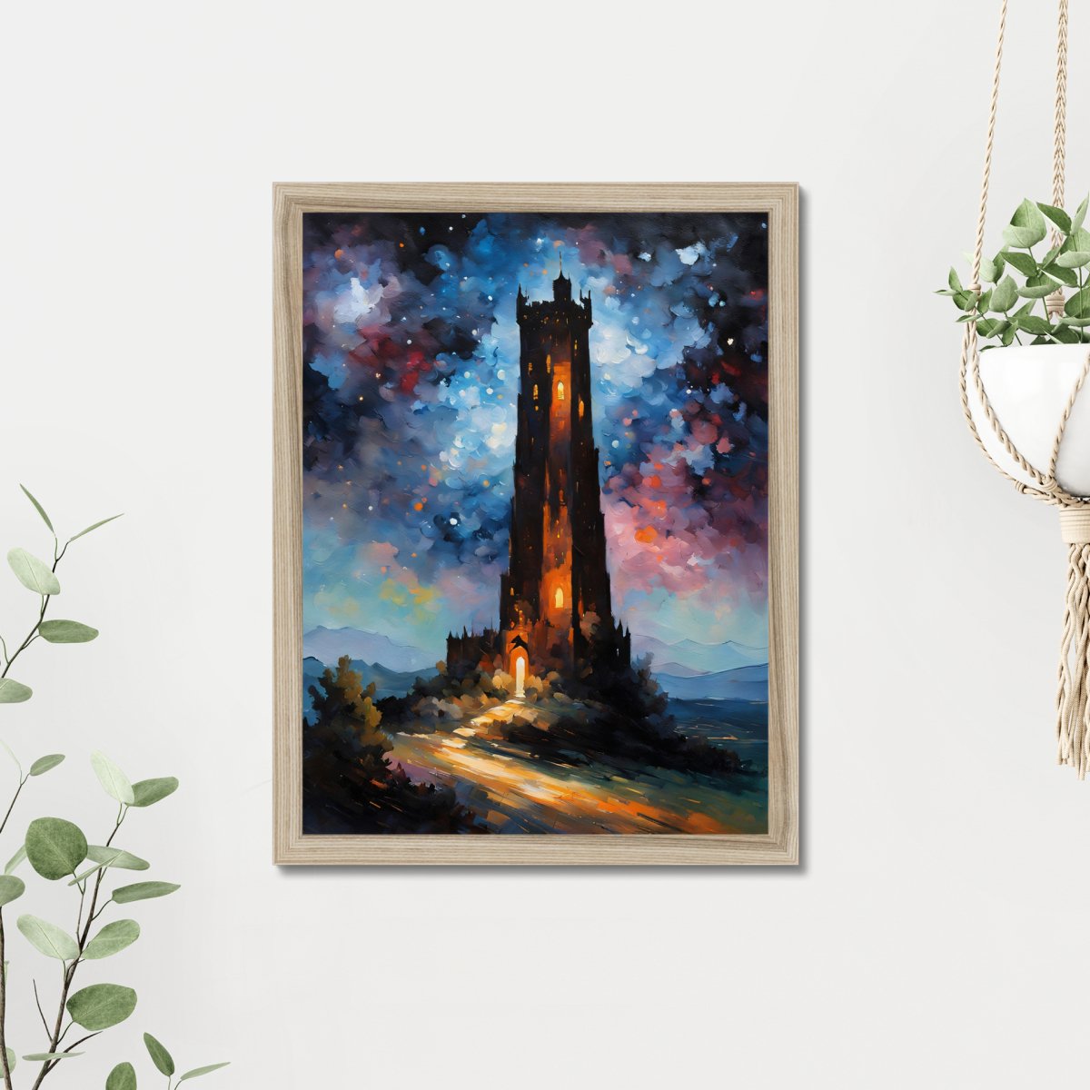 Dreadful stars tower - Art print - Poster - Ever colorful