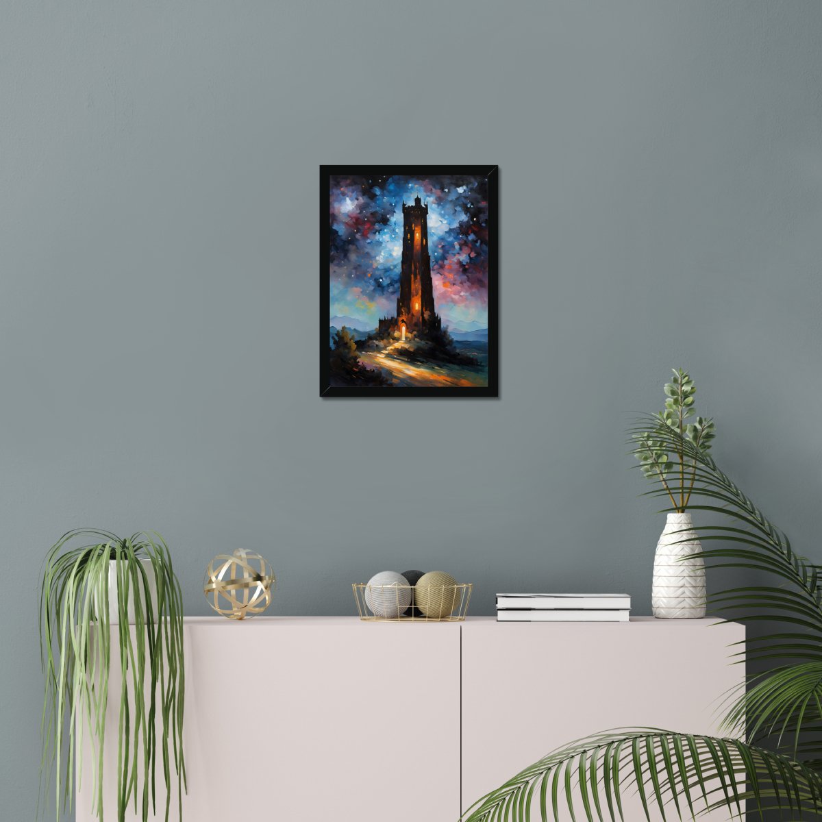 Dreadful stars tower - Art print - Poster - Ever colorful