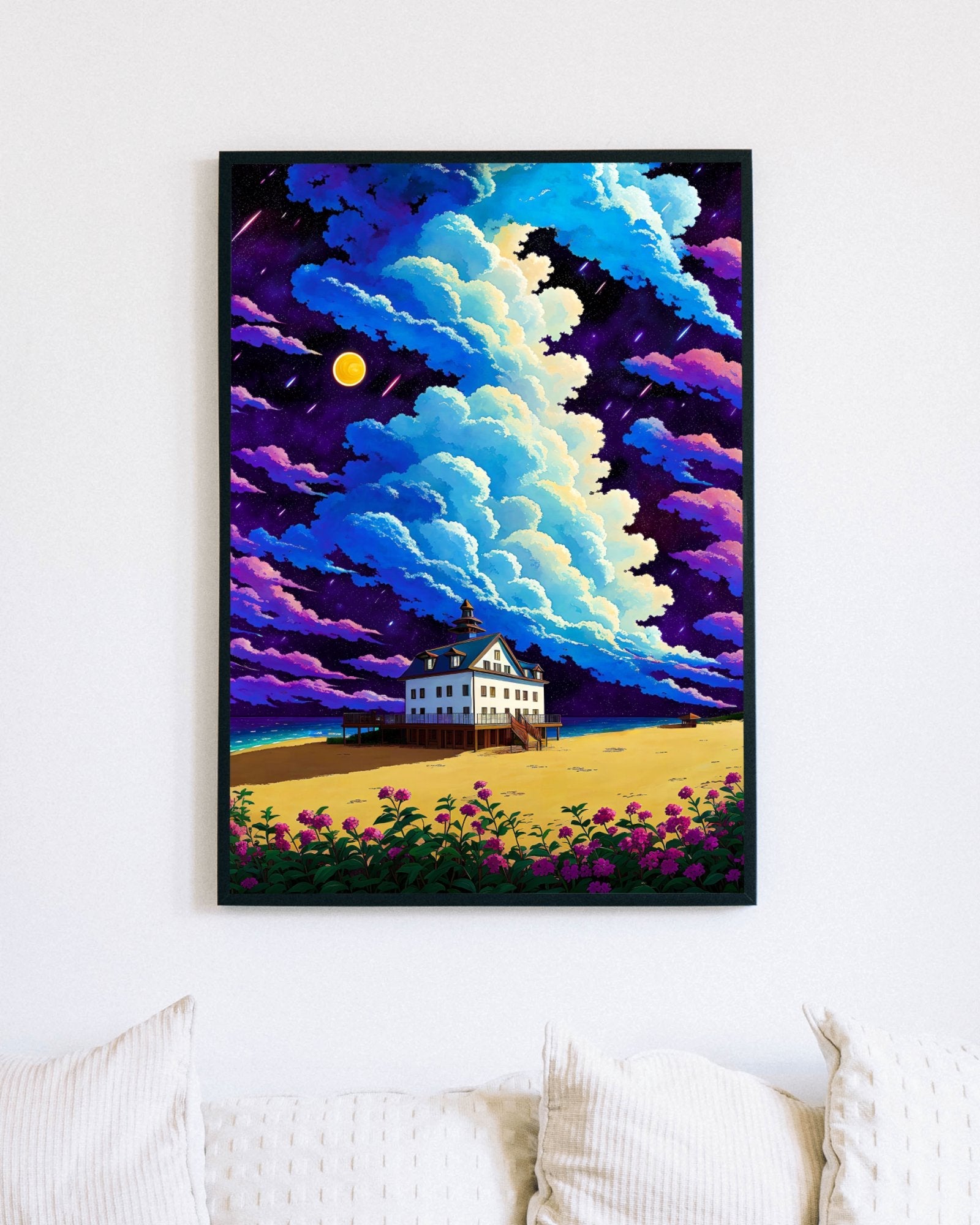 Dreamy beach house - Poster - Ever colorful