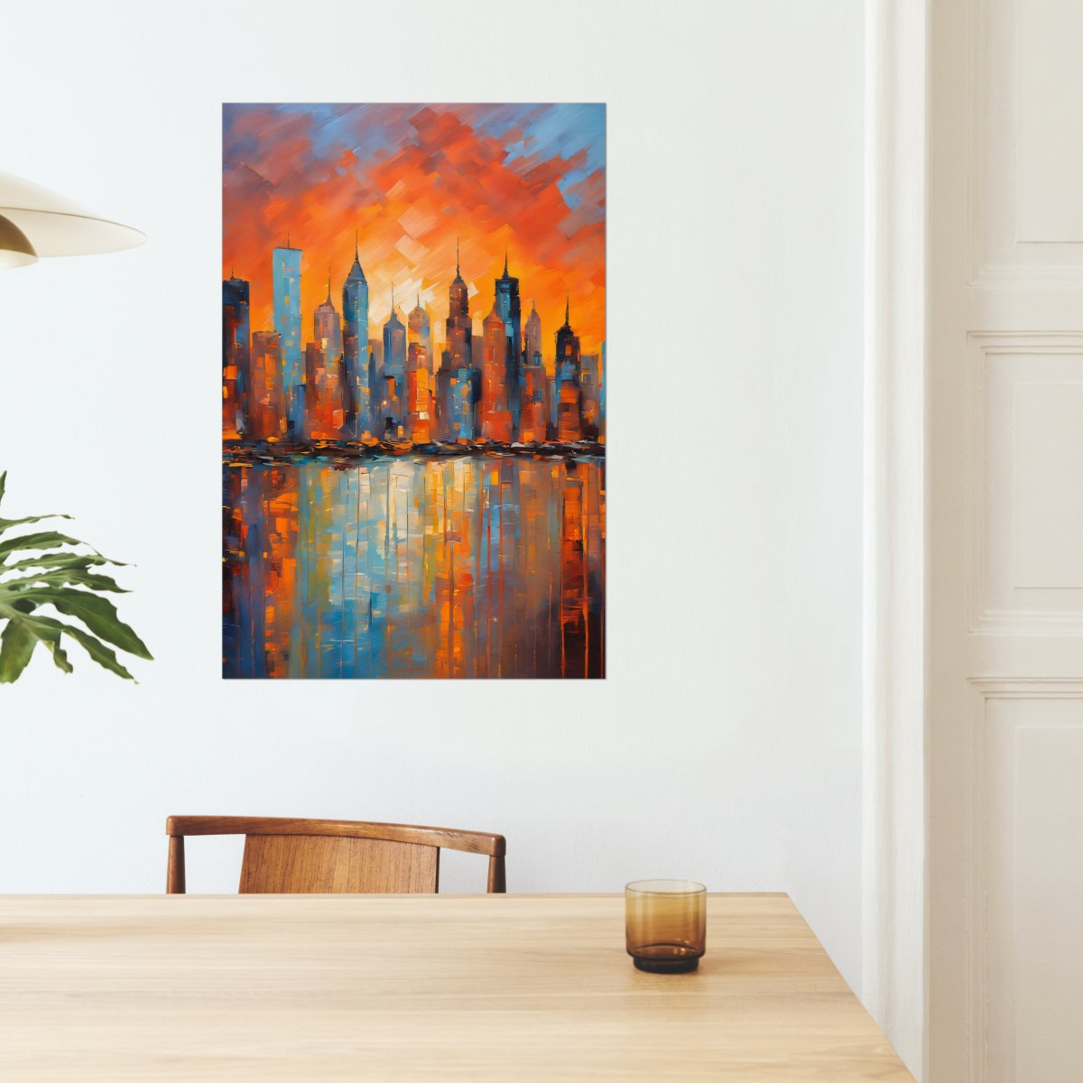 Dripping skyline - Art print - Poster - Ever colorful