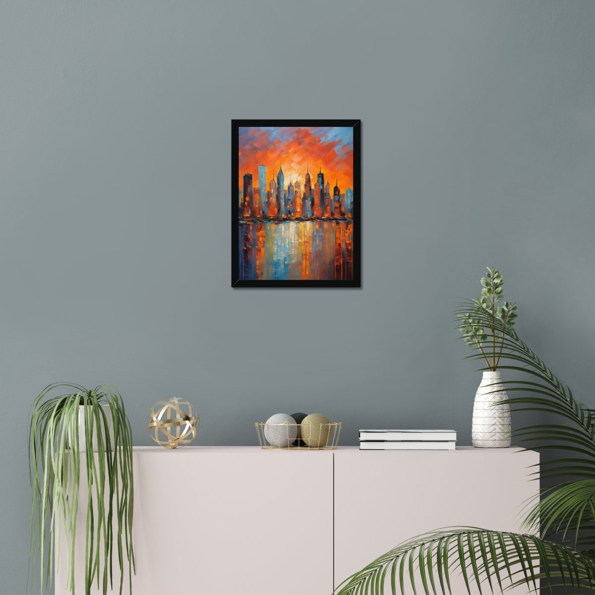 Dripping skyline - Art print - Poster - Ever colorful