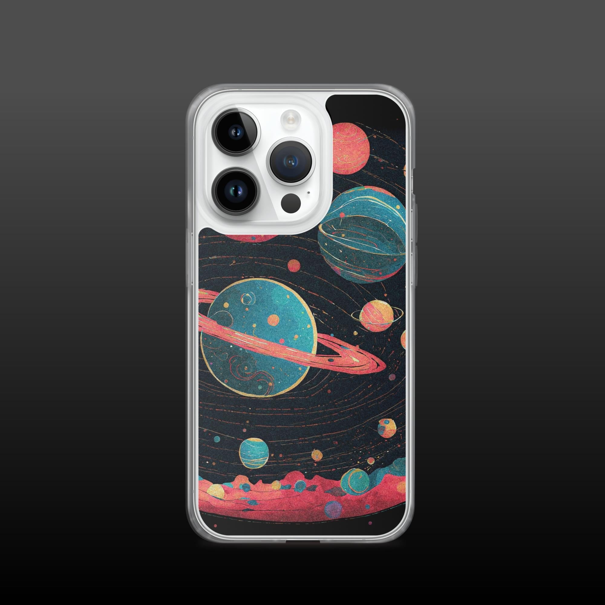 "Dusty worlds" clear iphone case - Clear iphone case - Ever colorful