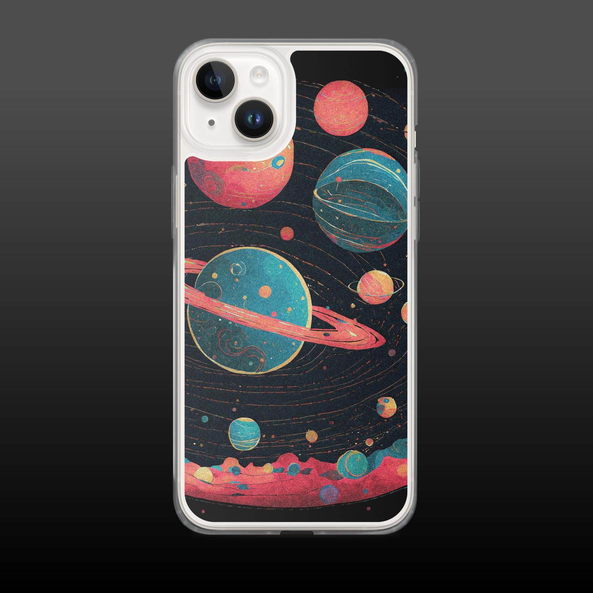 "Dusty worlds" clear iphone case - Clear iphone case - Ever colorful