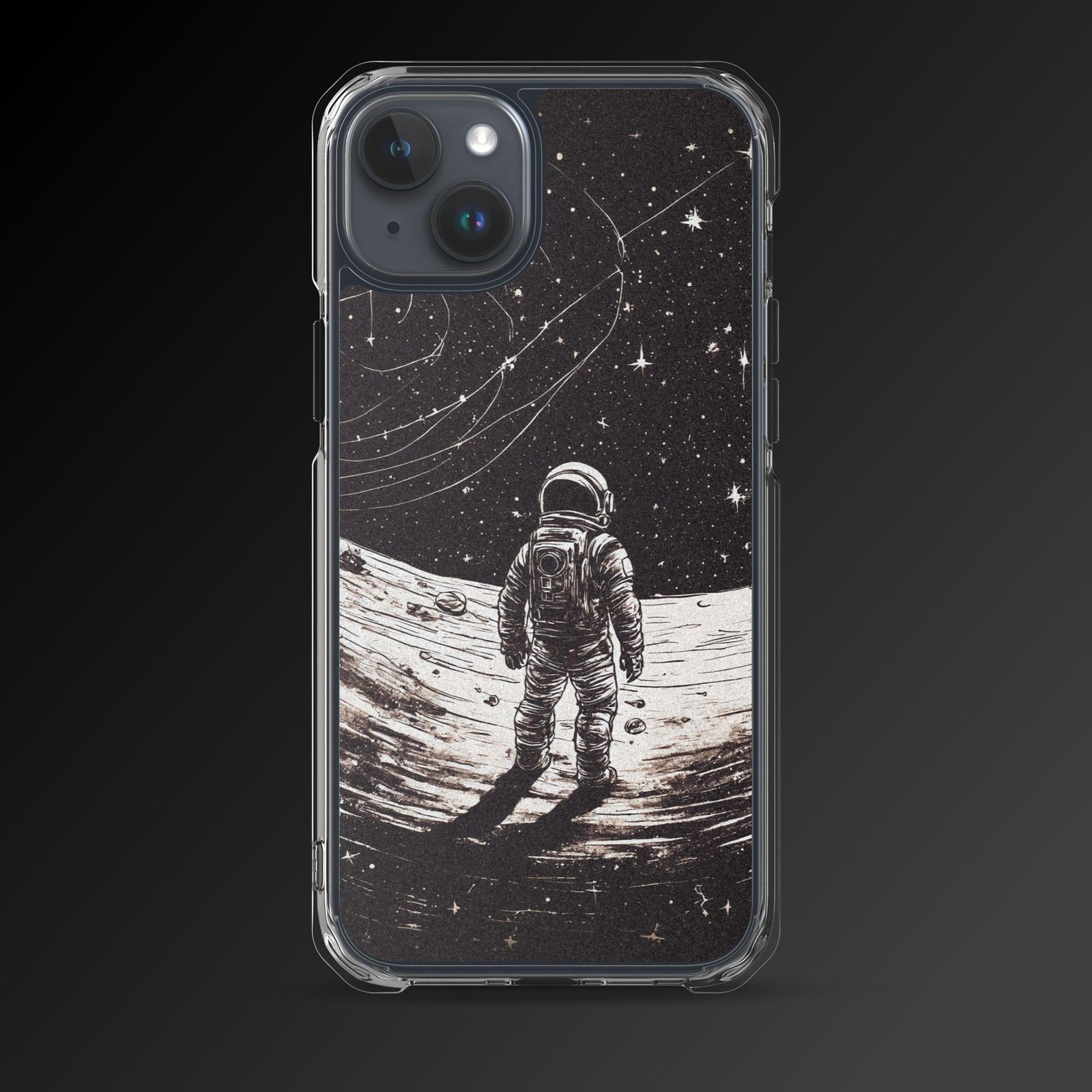 "Exploration of darkness" clear iphone case - Clear iphone case - Ever colorful