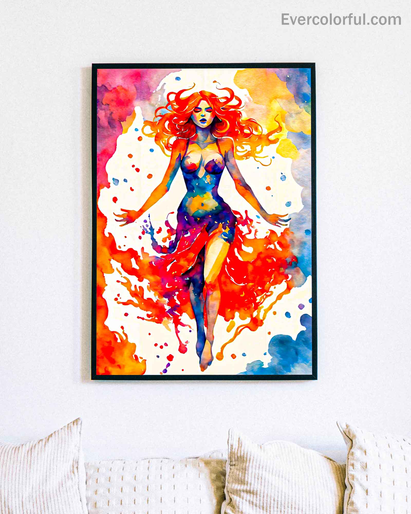 Fire witch - Poster - Ever colorful