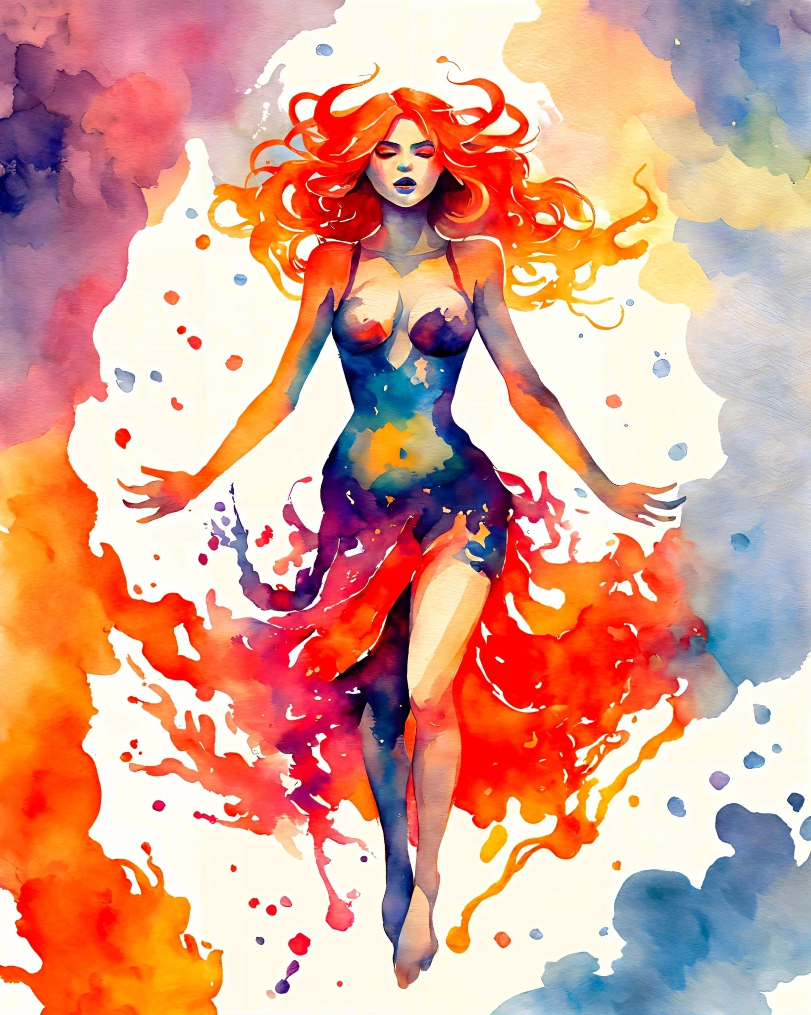 Fire witch - Poster - Ever colorful