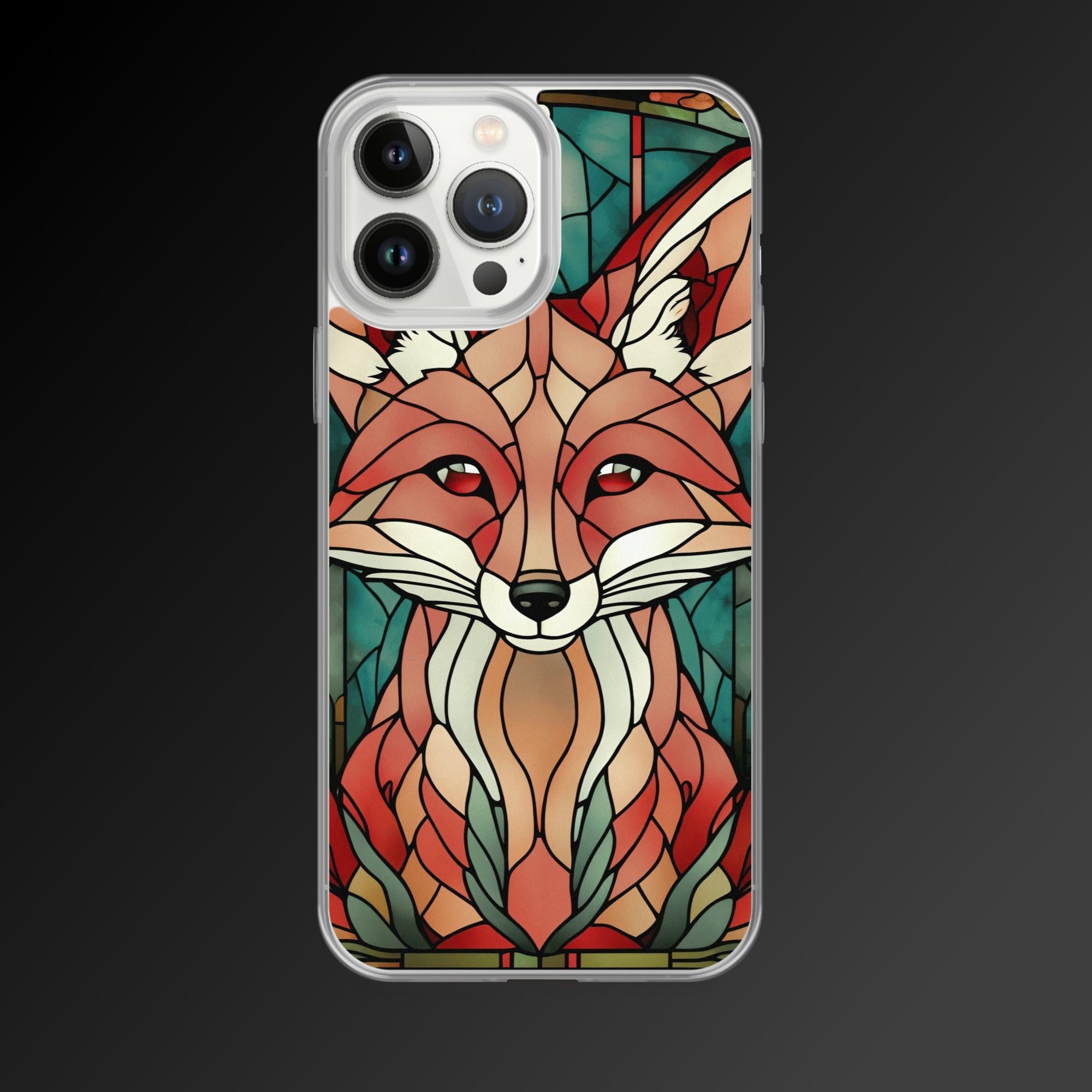 "Flaming fox" clear iphone case - Clear iphone case - Ever colorful