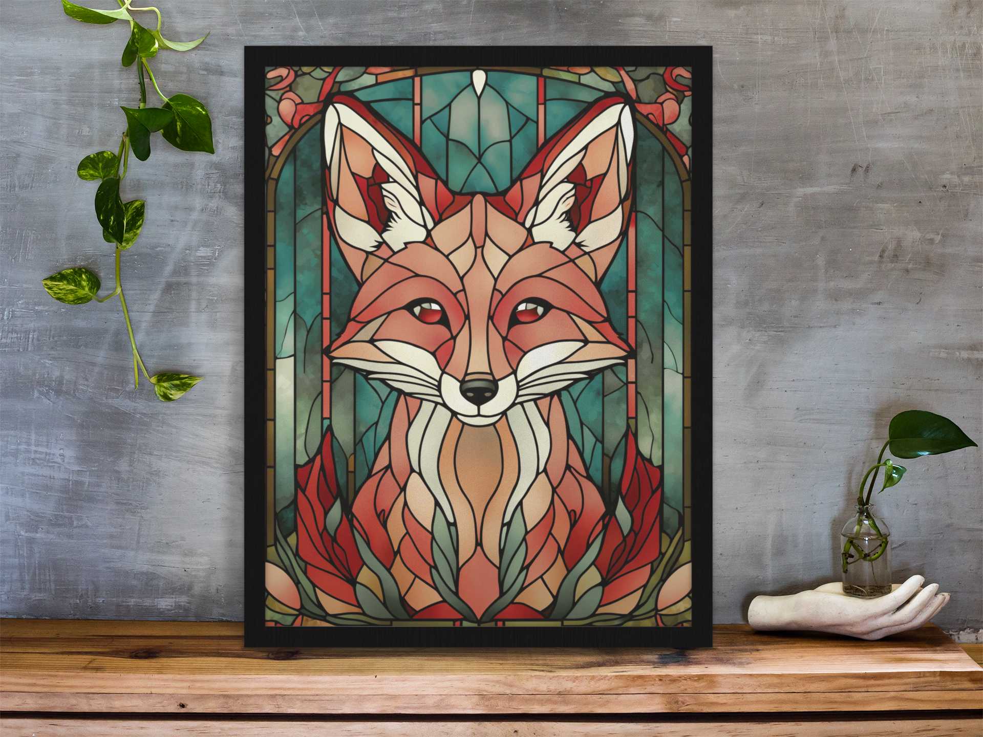 Flaming fox - Poster - Ever colorful
