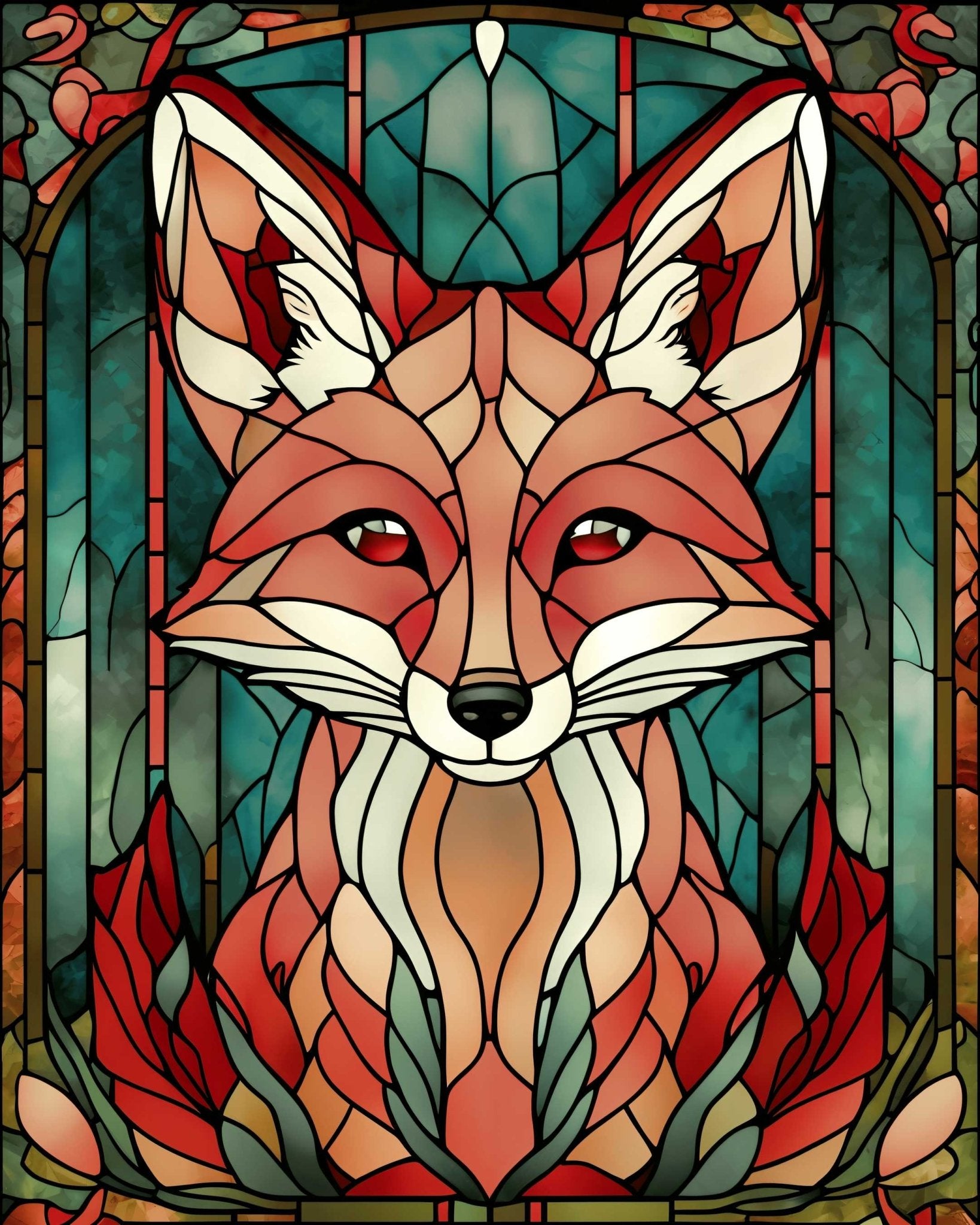 Flaming fox - Poster - Ever colorful