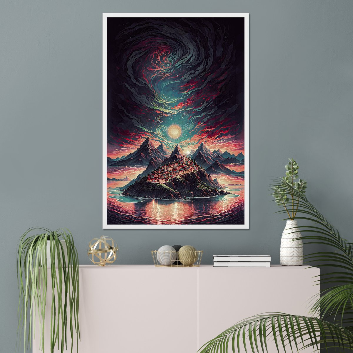 Flowing clouds - Art print - Poster - Ever colorful