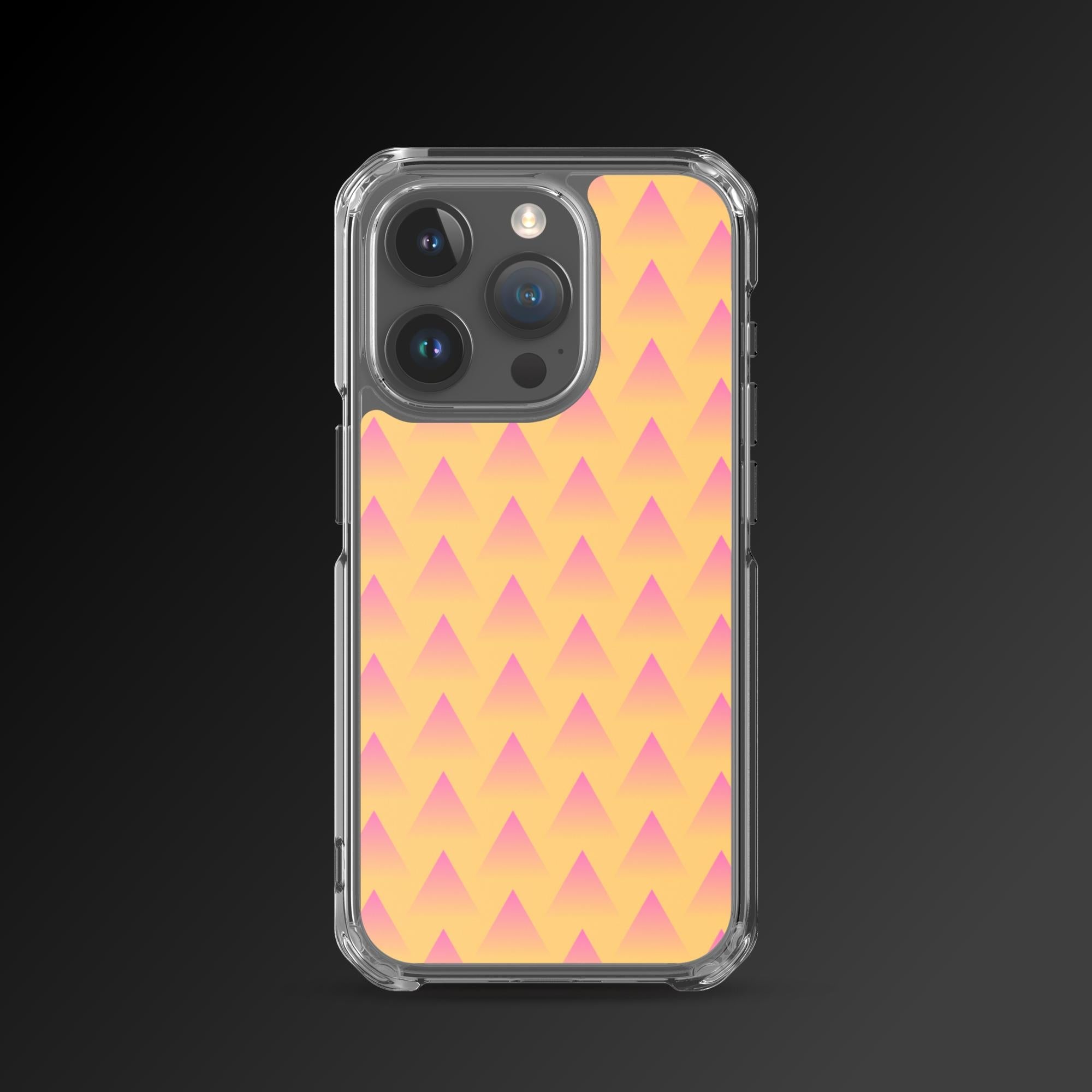 "Foggy pyramids pattern" clear iphone case - Clear iphone case - Ever colorful
