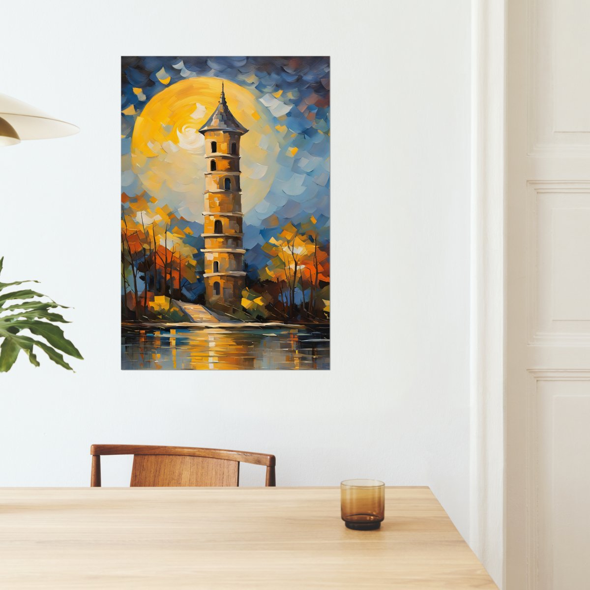 Fullmoon spire - Art print - Poster - Ever colorful