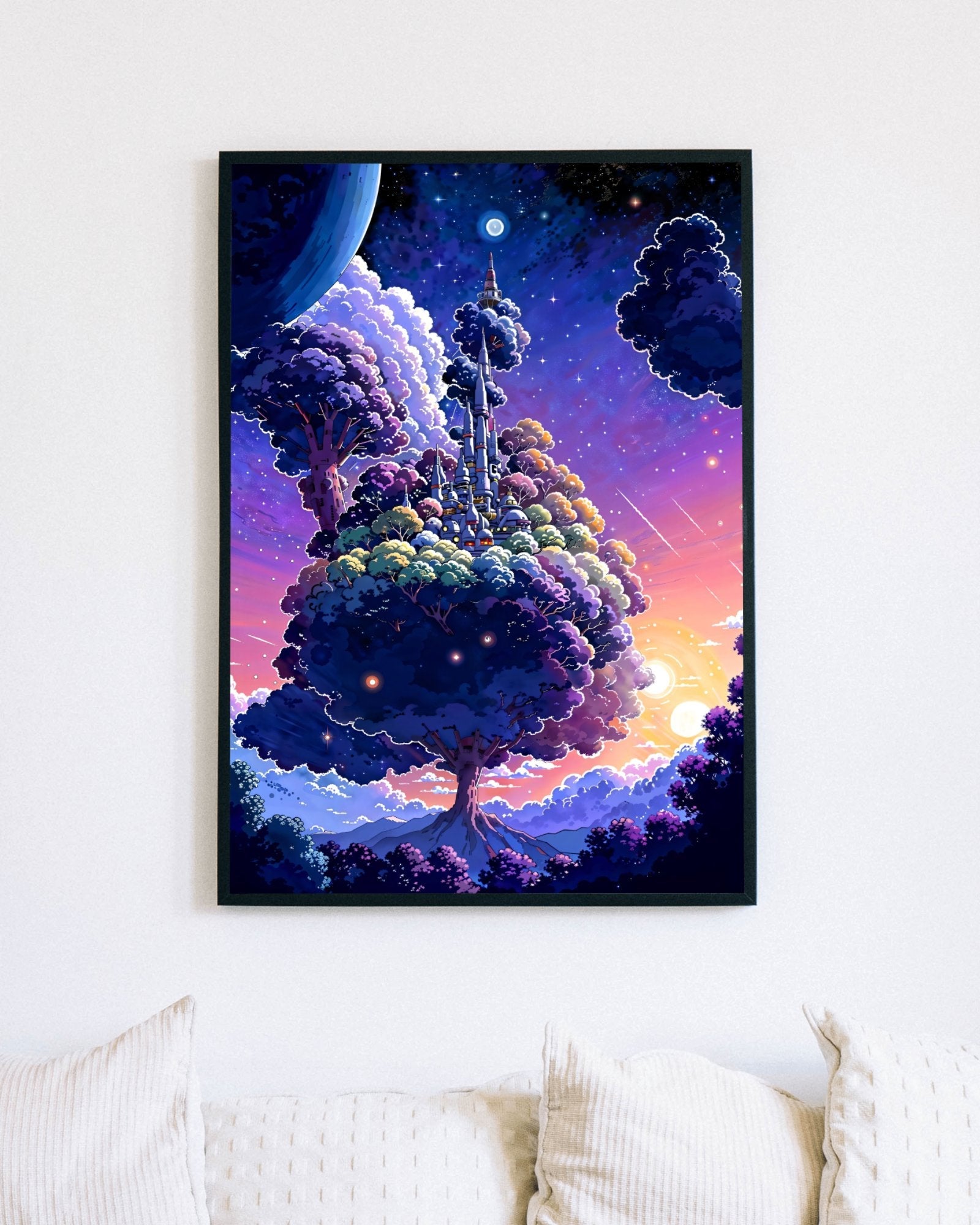 Future city of nature - Poster - Ever colorful