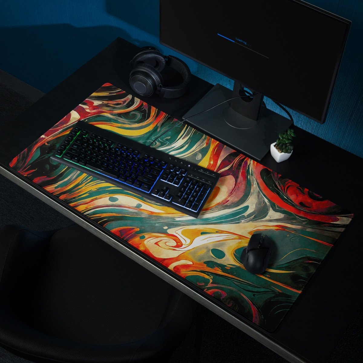 Glaring markings - Gaming mouse pad - Ever colorful