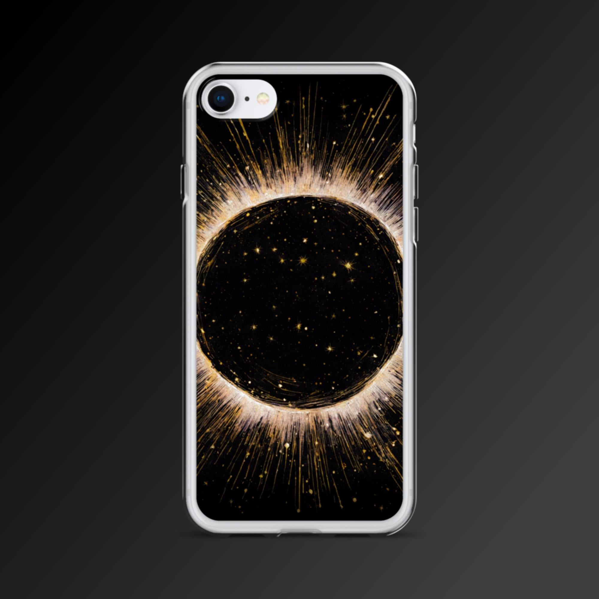 "Golden eclipse" clear iphone case - Clear iphone case - Ever colorful