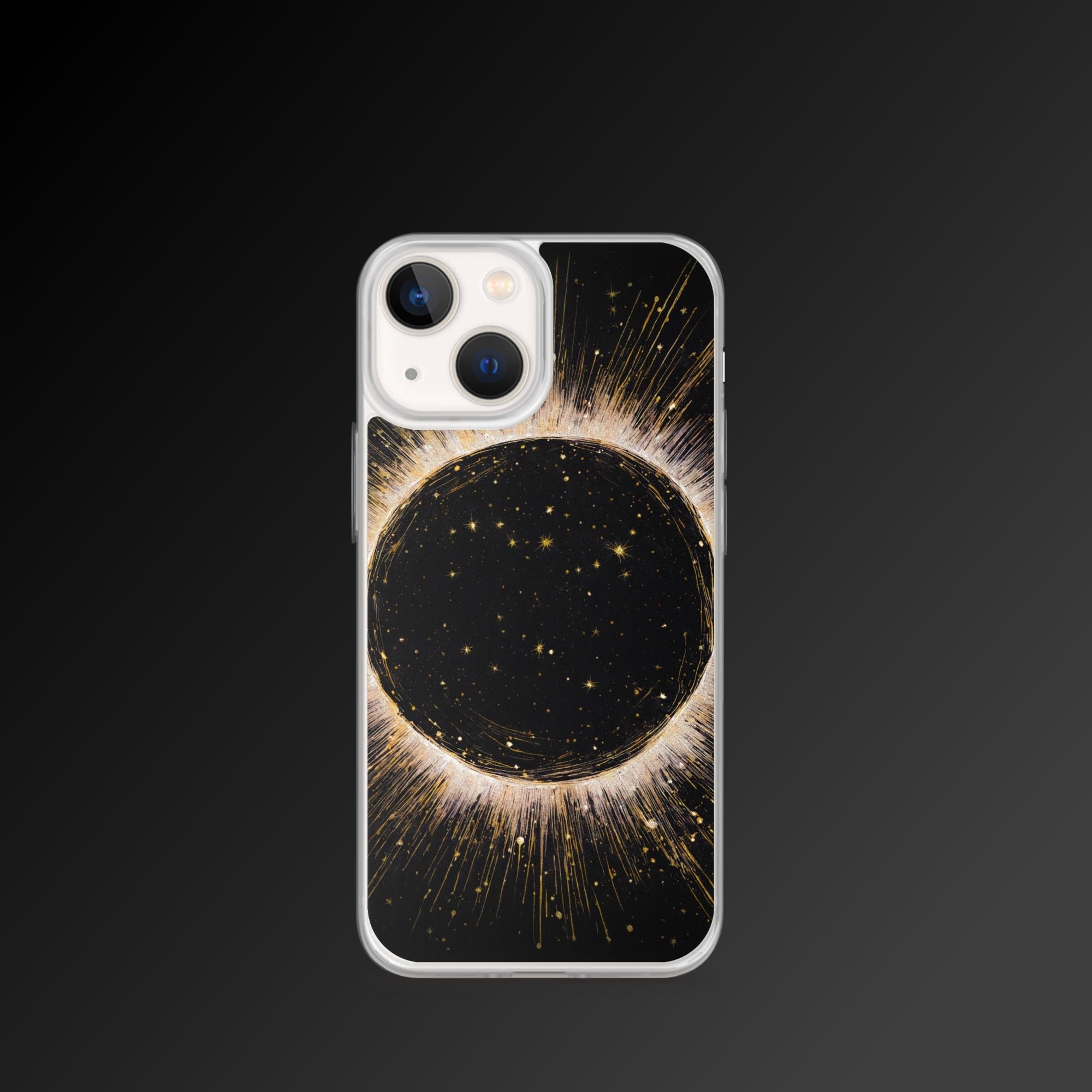 "Golden eclipse" clear iphone case - Clear iphone case - Ever colorful