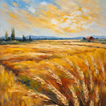 Golden wheat field - Art print - Poster - Ever colorful