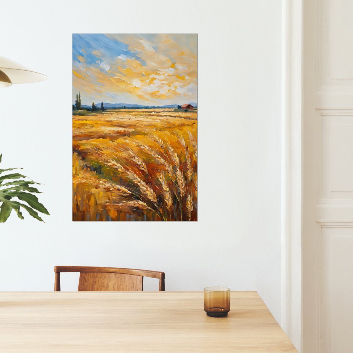 Golden wheat field - Art print - Poster - Ever colorful