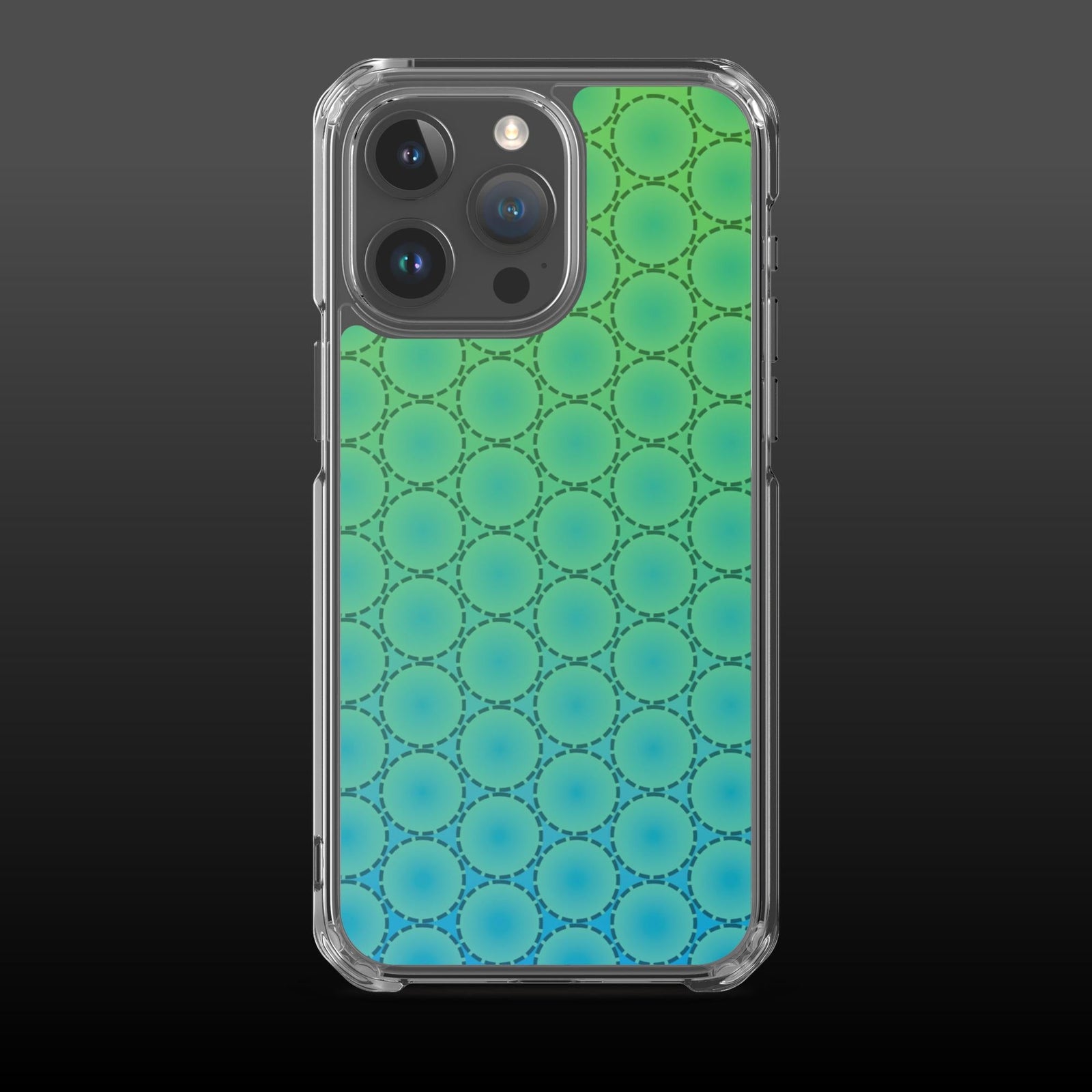 "Green circles grid" clear iphone case - Clear iphone case - Ever colorful
