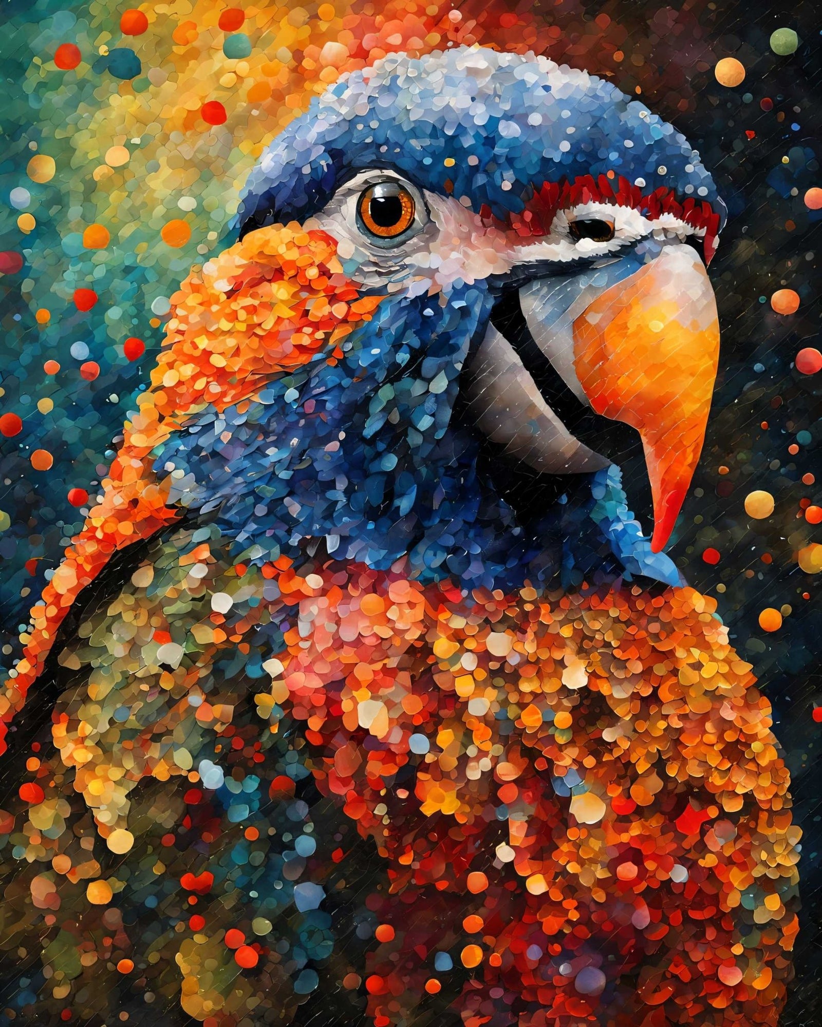 Happy parrot - Poster - Ever colorful