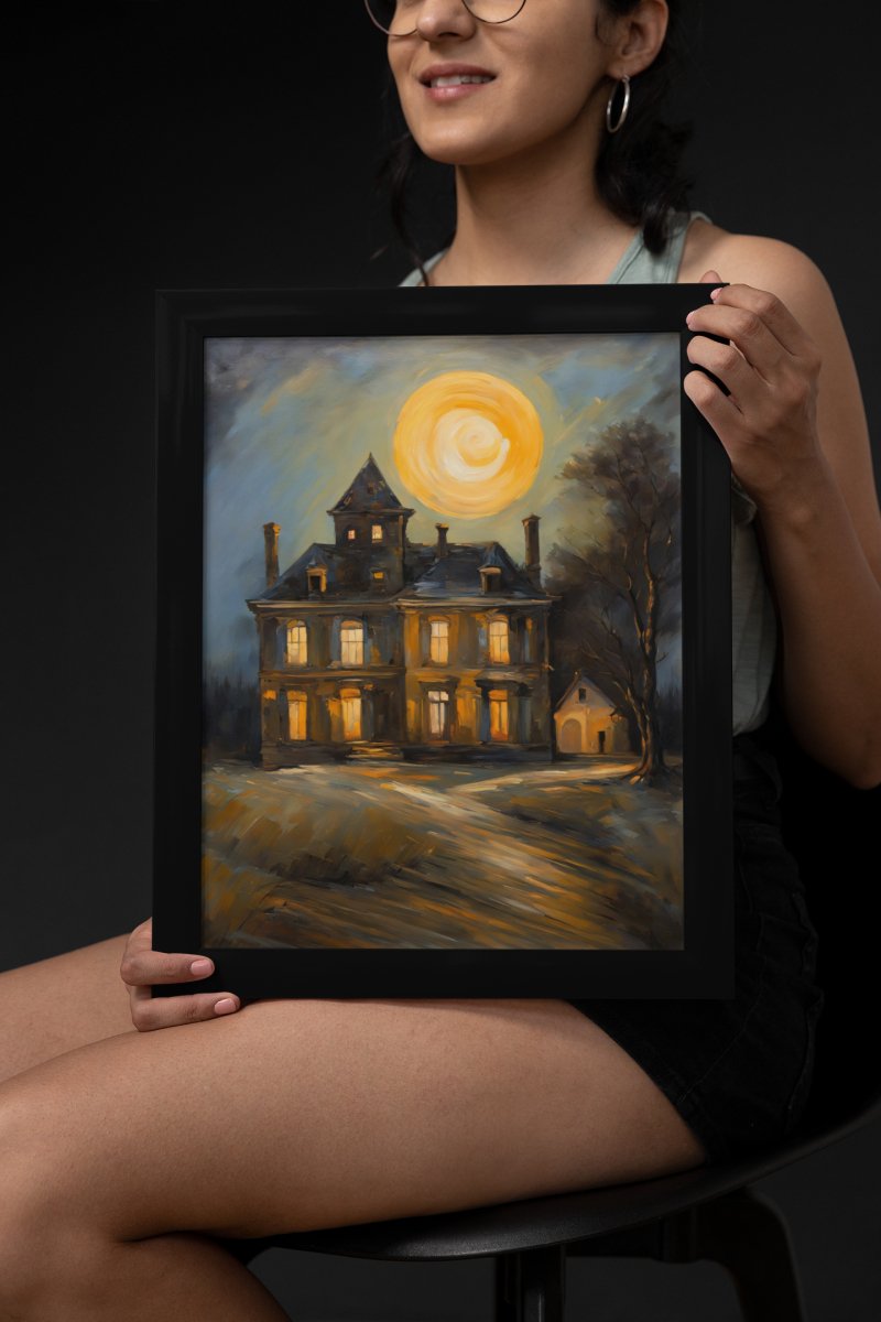 Haunted sin mansion - Art print - Poster - Ever colorful