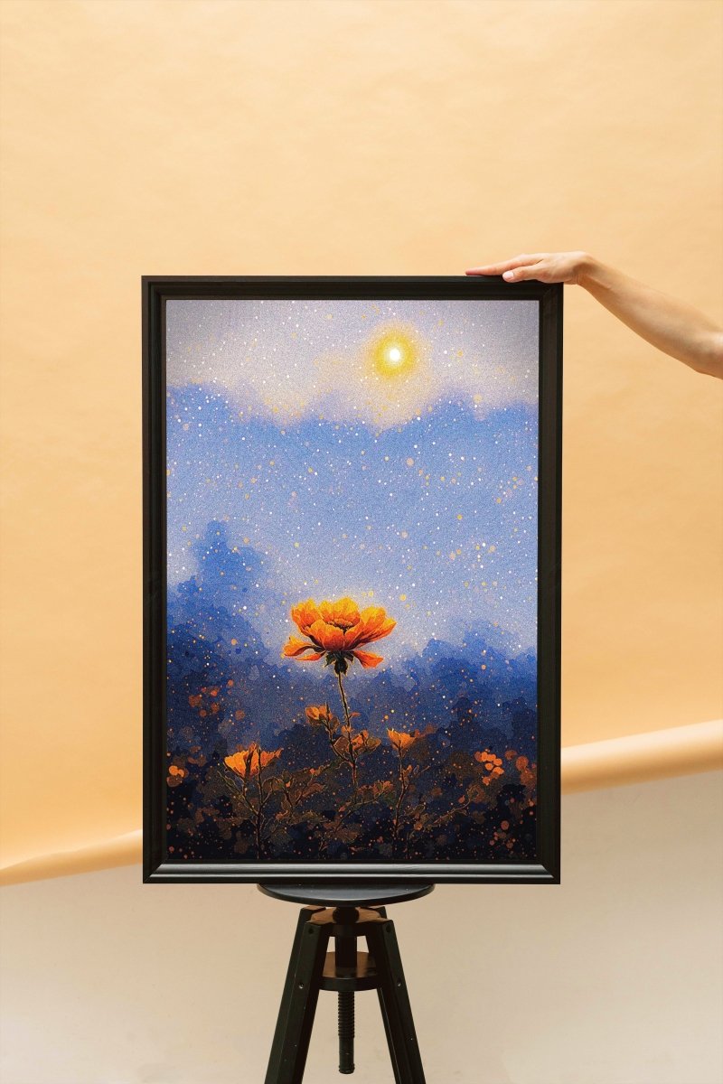 Hazy wildflower - Art print - Poster - Ever colorful