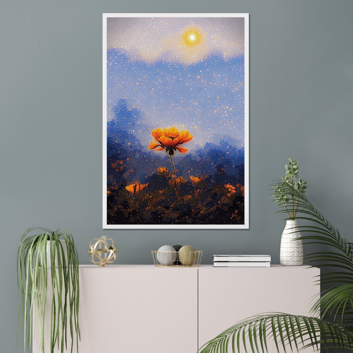 Hazy wildflower - Art print - Poster - Ever colorful