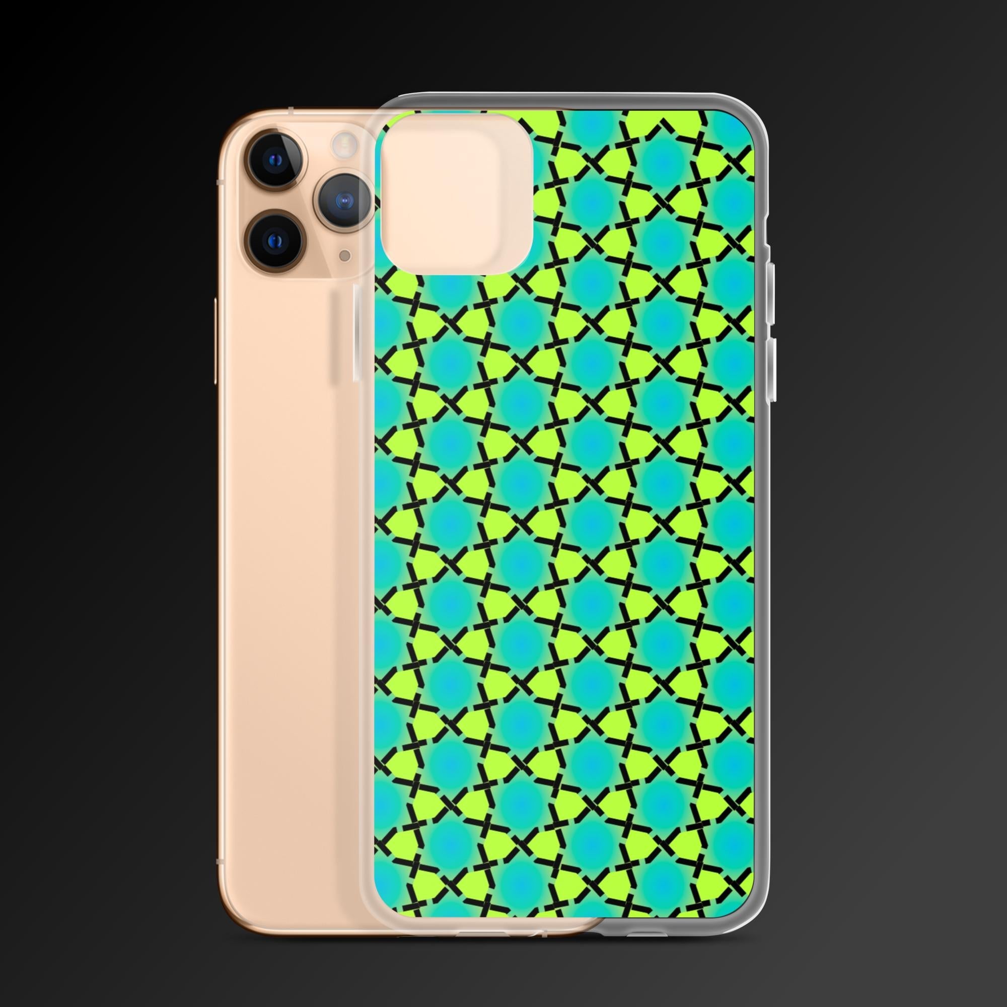 "Hexagram flower pattern" clear iphone case - Clear iphone case - Ever colorful