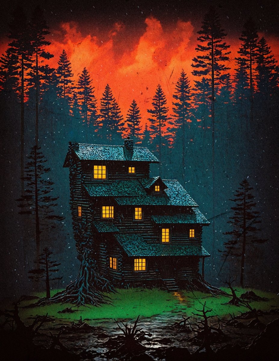 House of terrors - Art print - Poster - Ever colorful