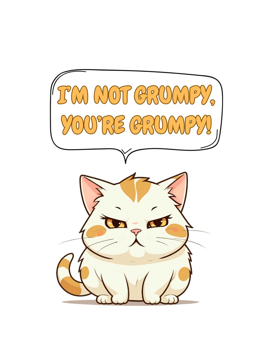 I'm not grumpy - Art print - Poster - Ever colorful