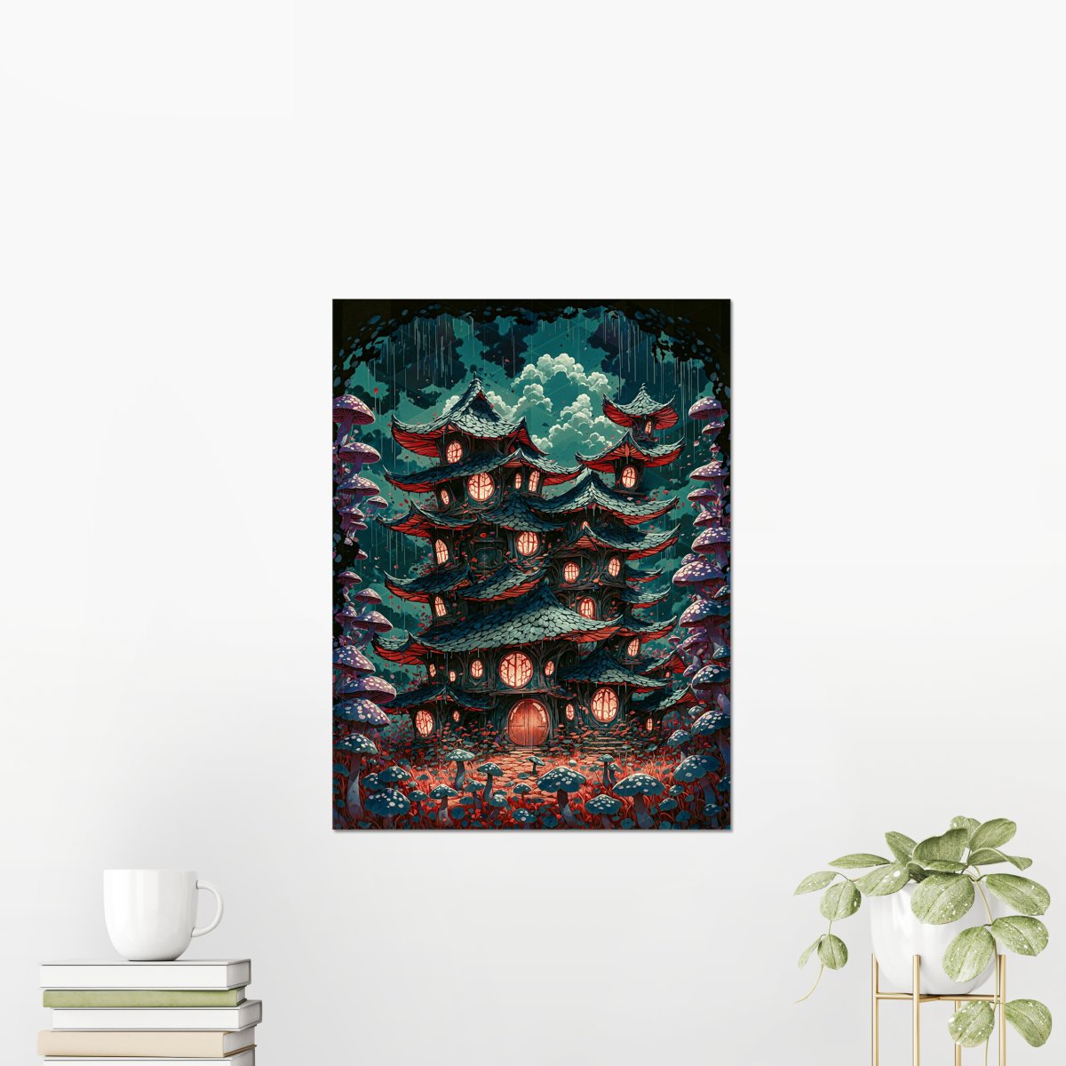 Immundus fungi inn - Art print - Poster - Ever colorful