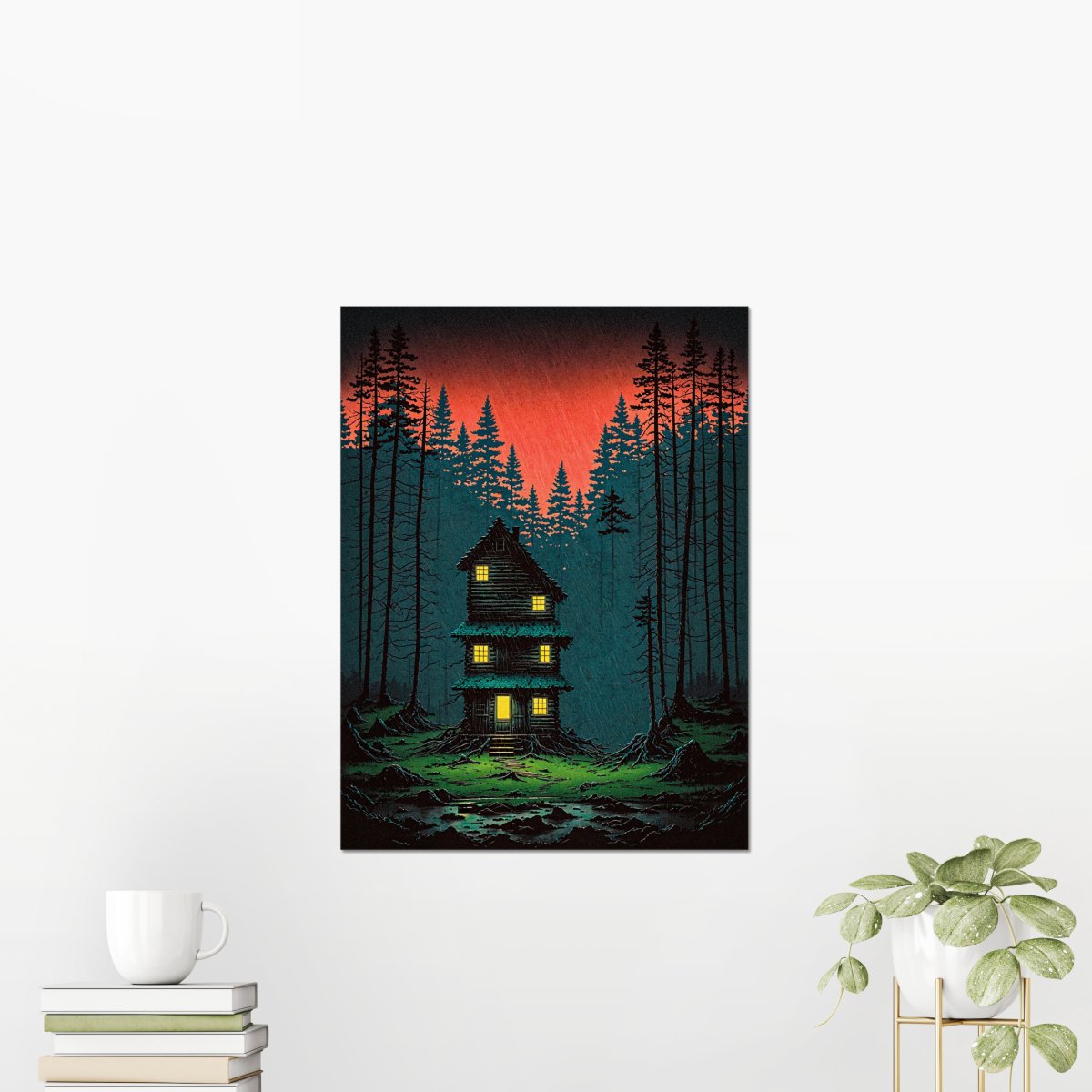 Inky nightmare - Art print - Poster - Ever colorful