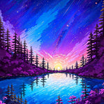 Lake of falling stars - Poster - Ever colorful