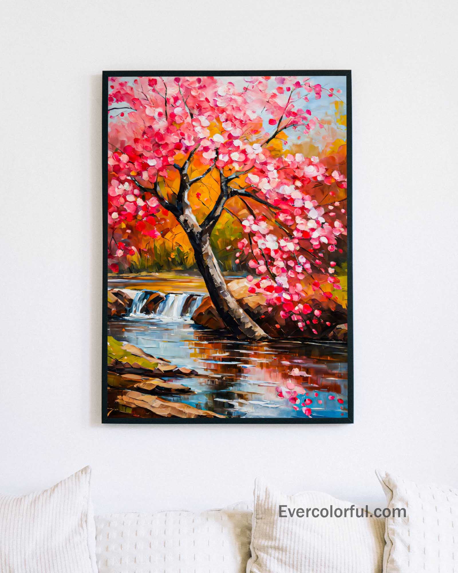 Leaning Sakura - Poster - Ever colorful