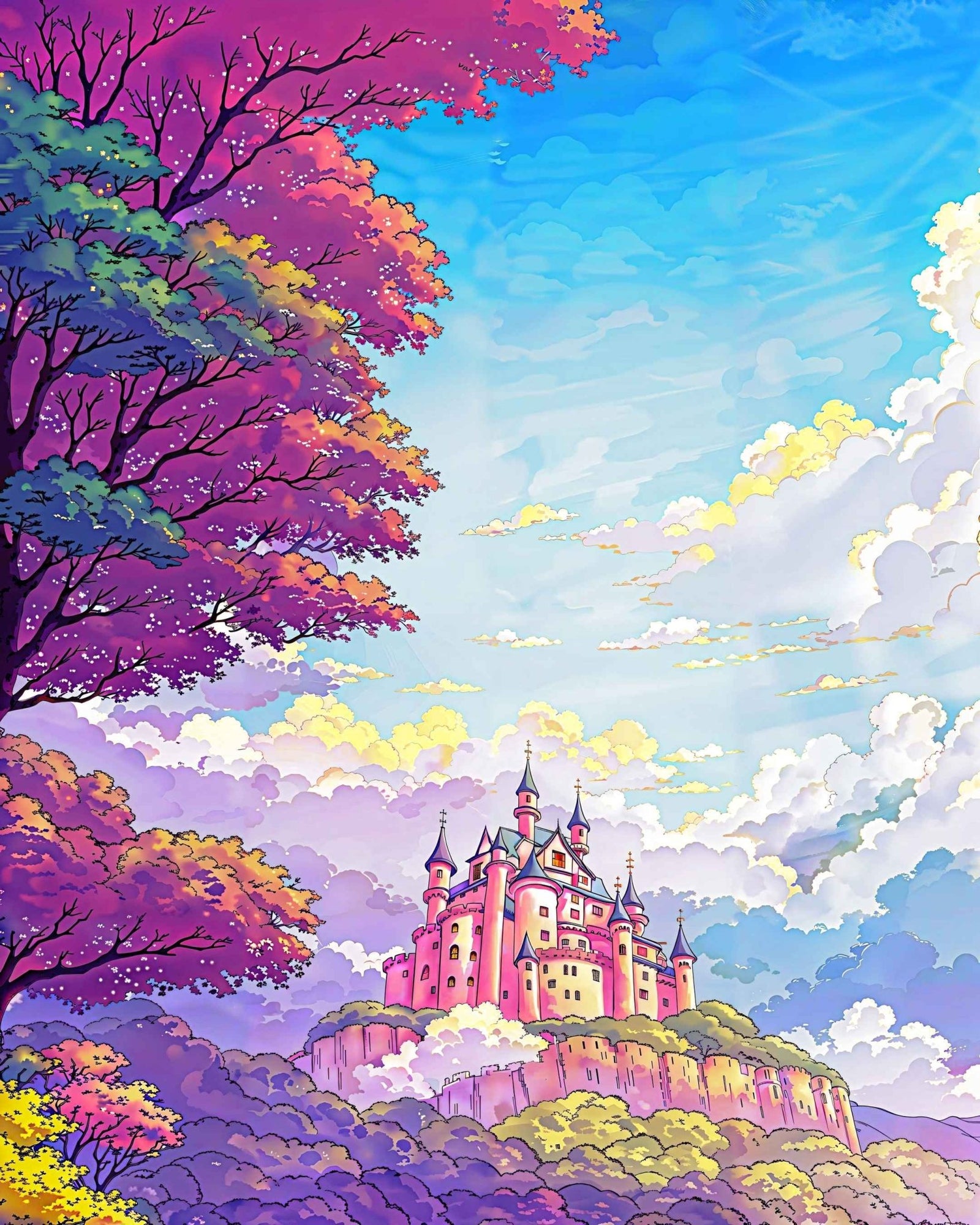 Lover's castle - Poster - Ever colorful
